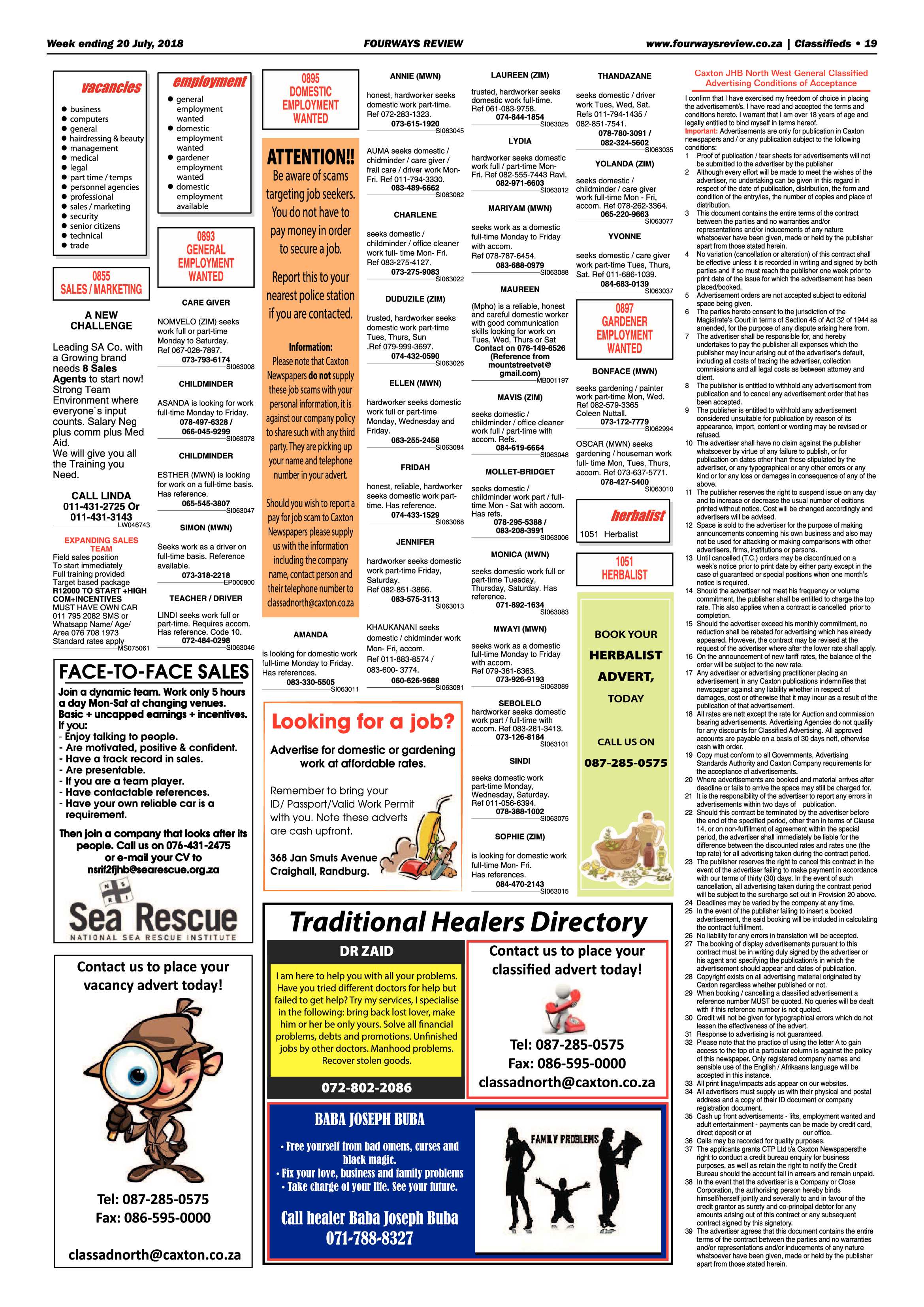 Fourways Review 20 July, 2018 page 19