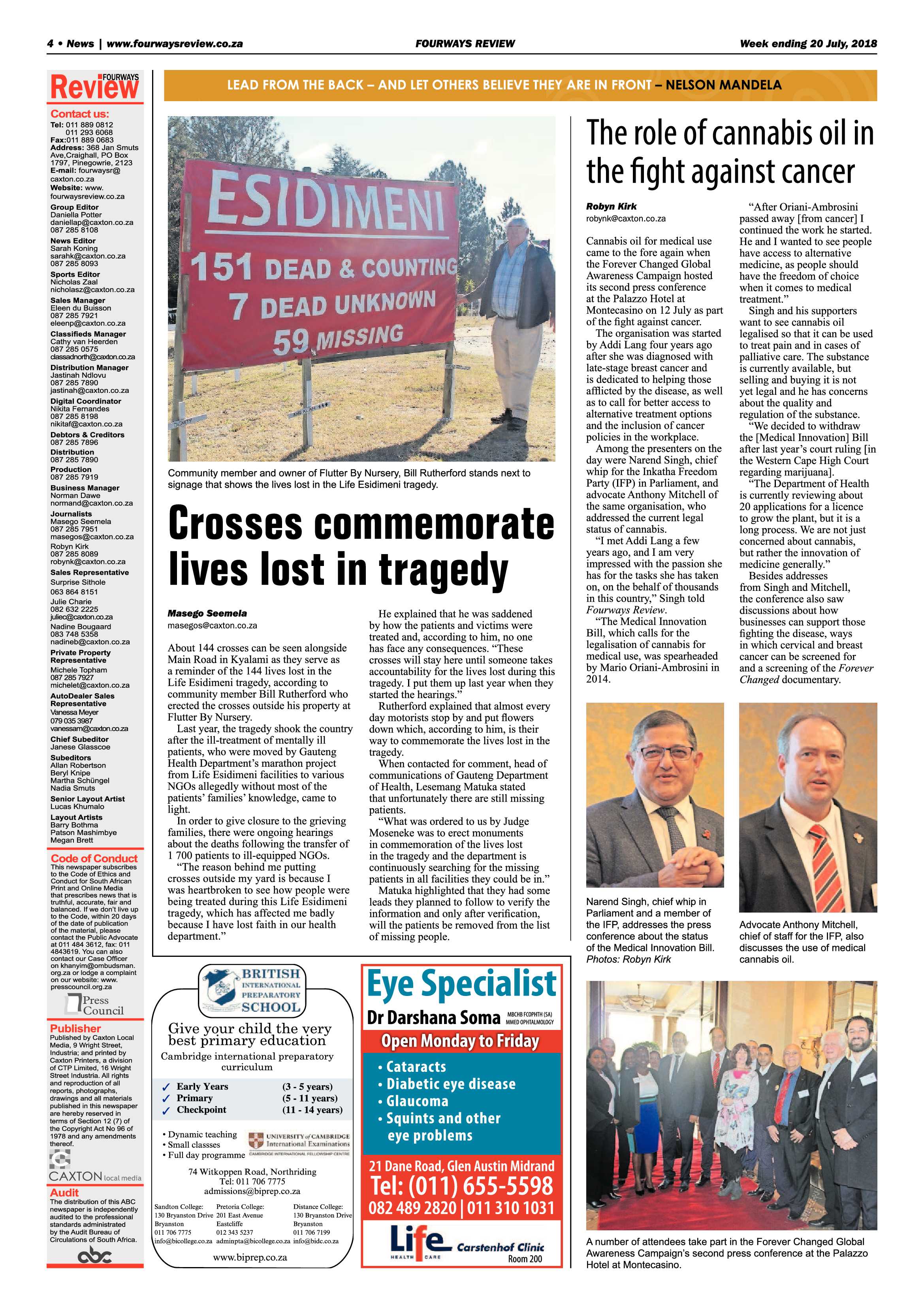 Fourways Review 20 July, 2018 page 4