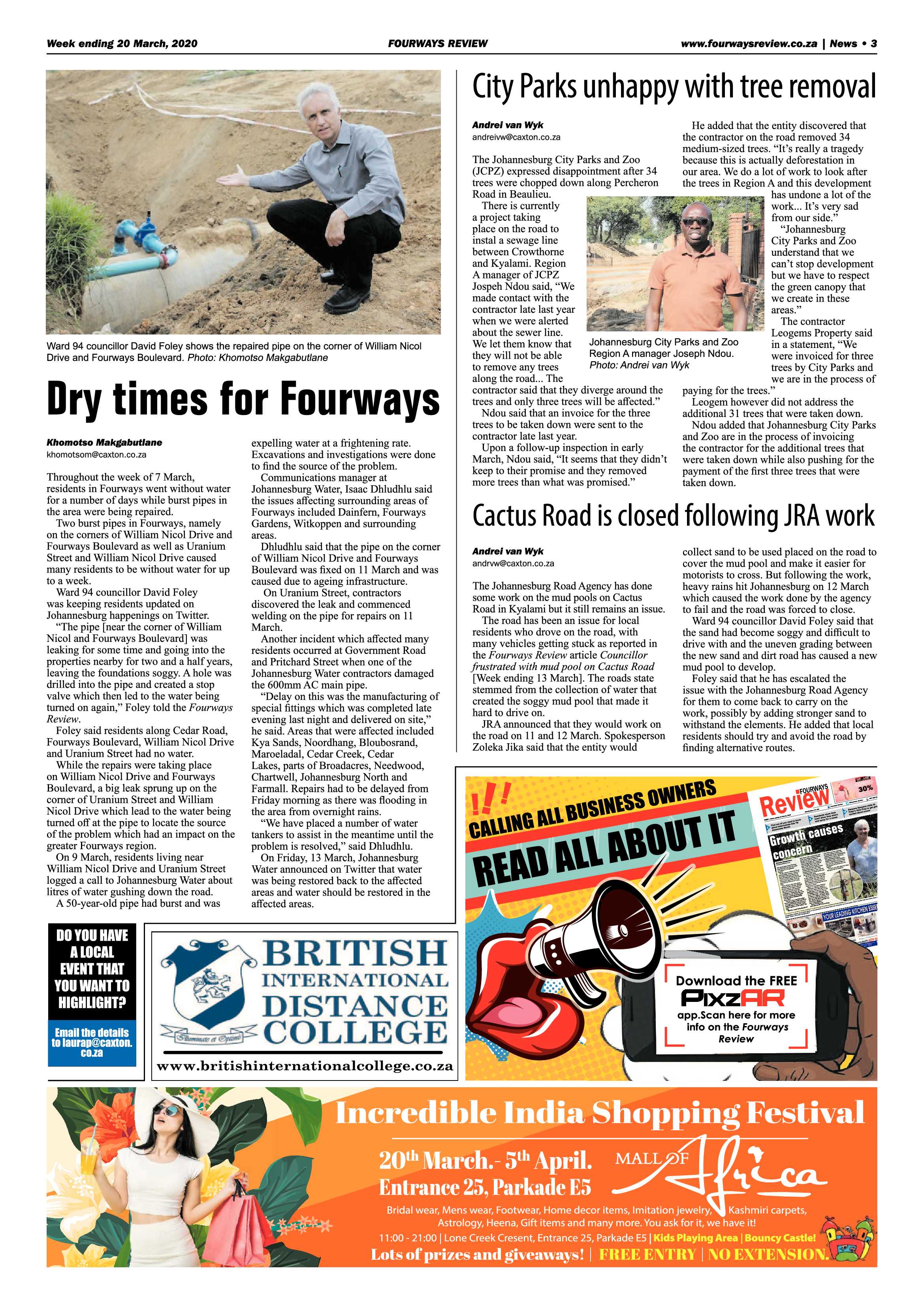 Fourways Review 20 March 2020 page 3