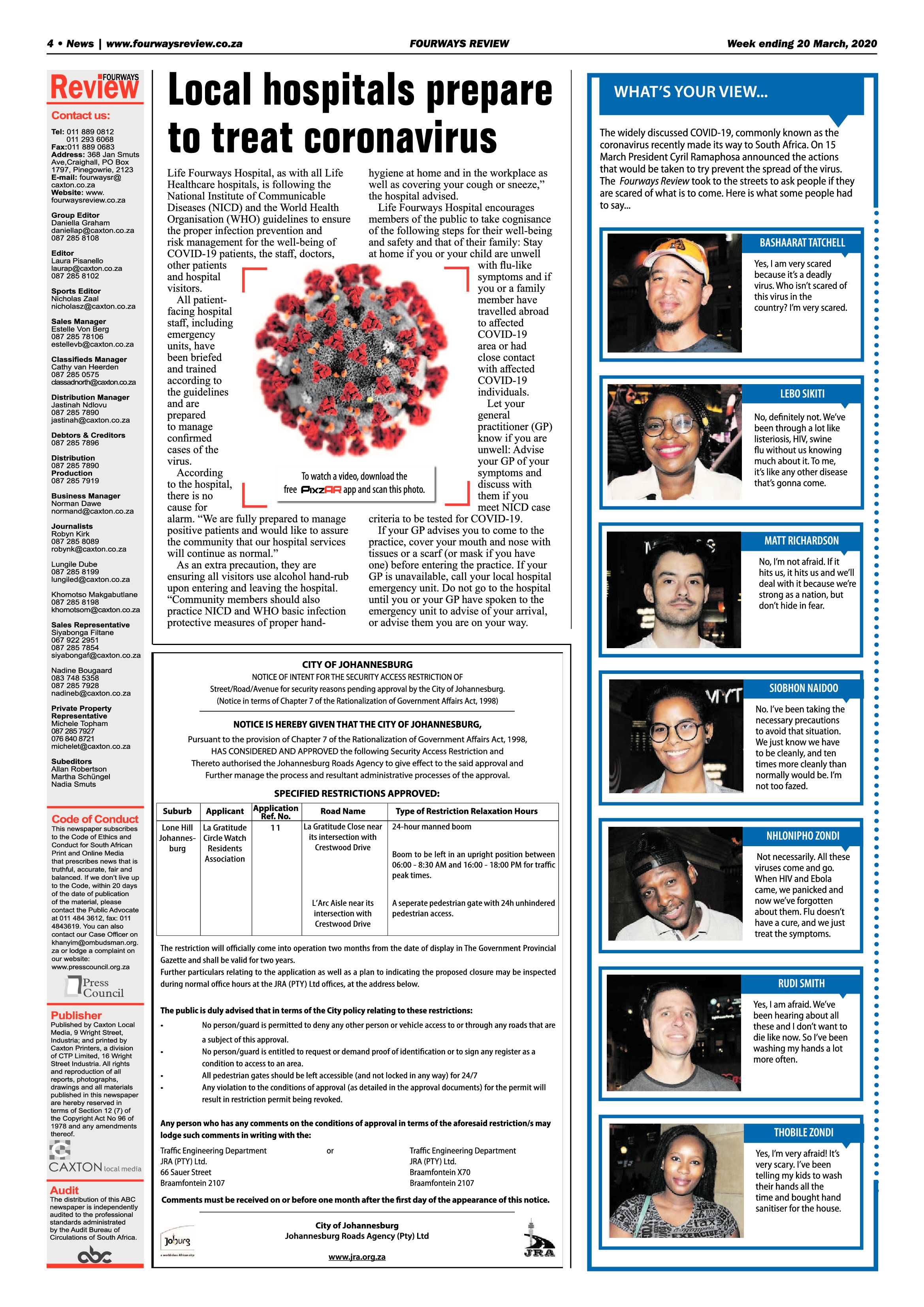 Fourways Review 20 March 2020 page 4