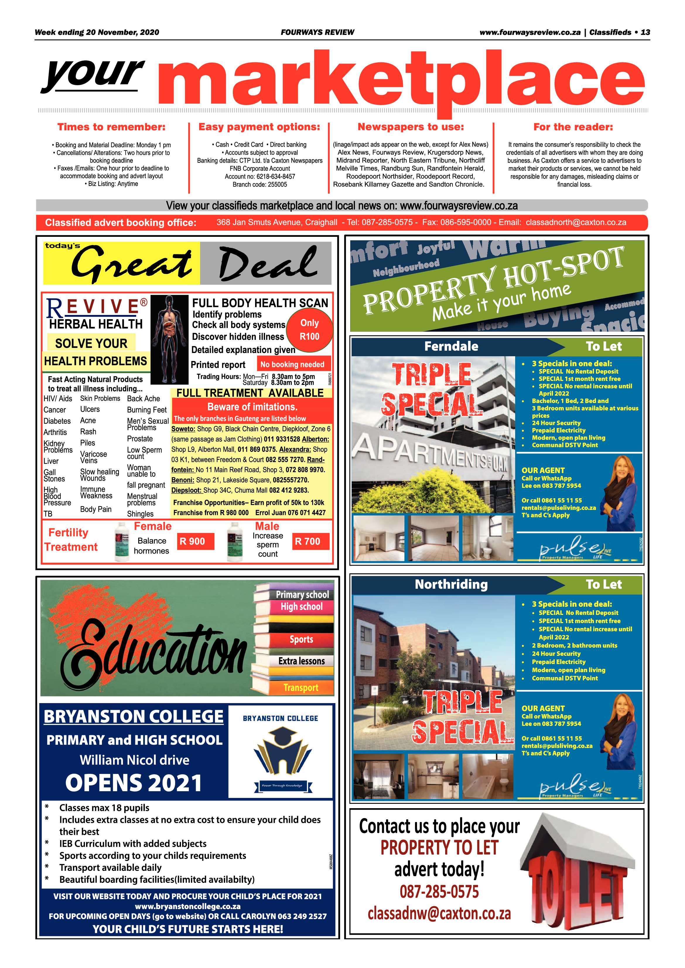 Fourways Review 20 November 2020 page 13