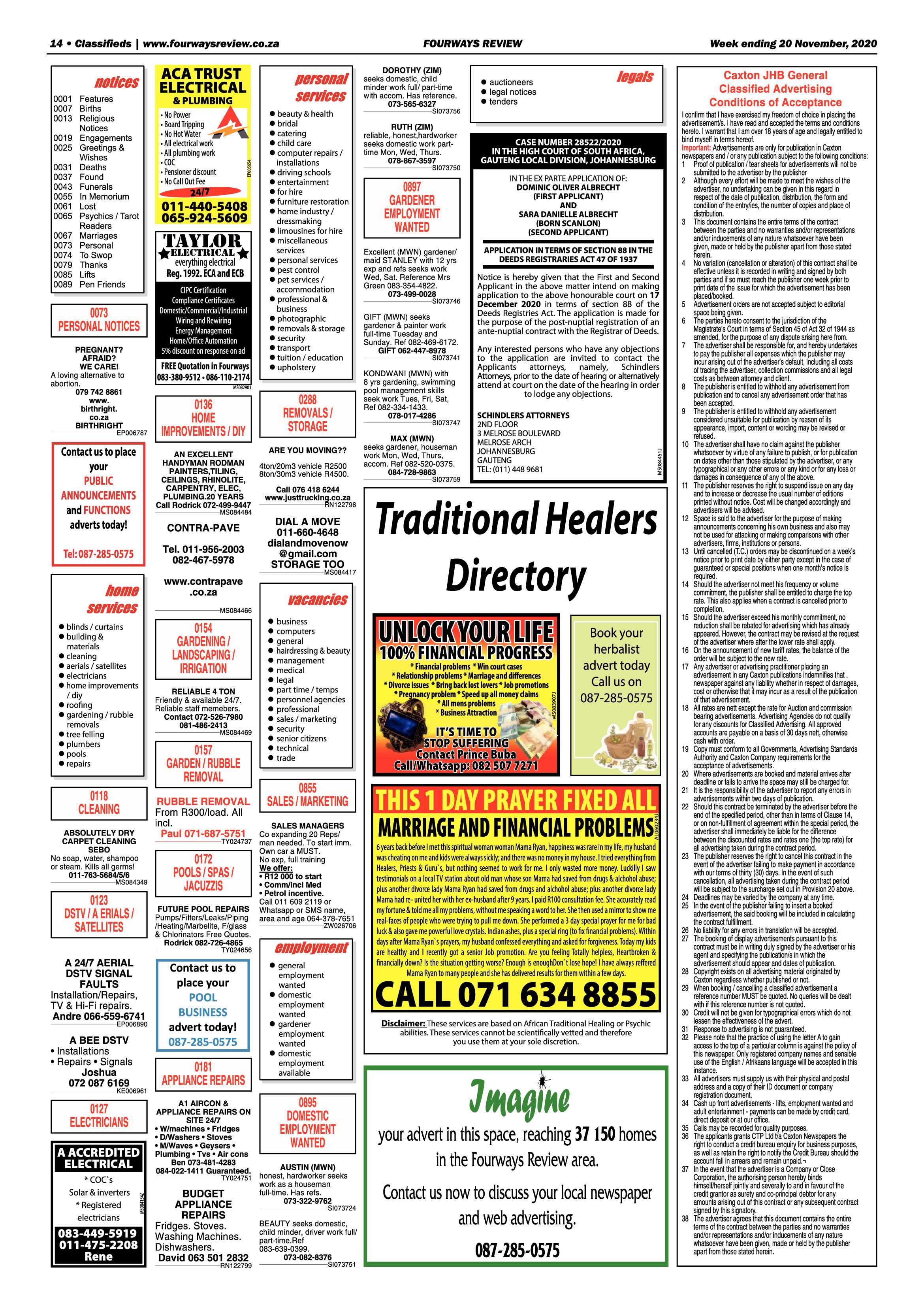 Fourways Review 20 November 2020 page 14