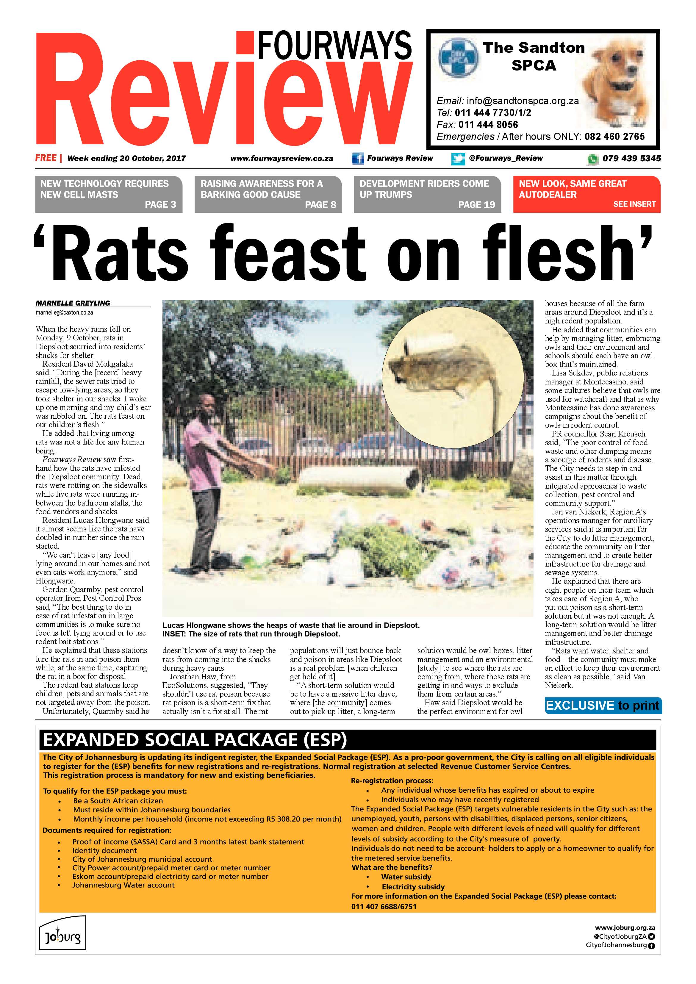 Fourways Review 20 October 2017 page 1