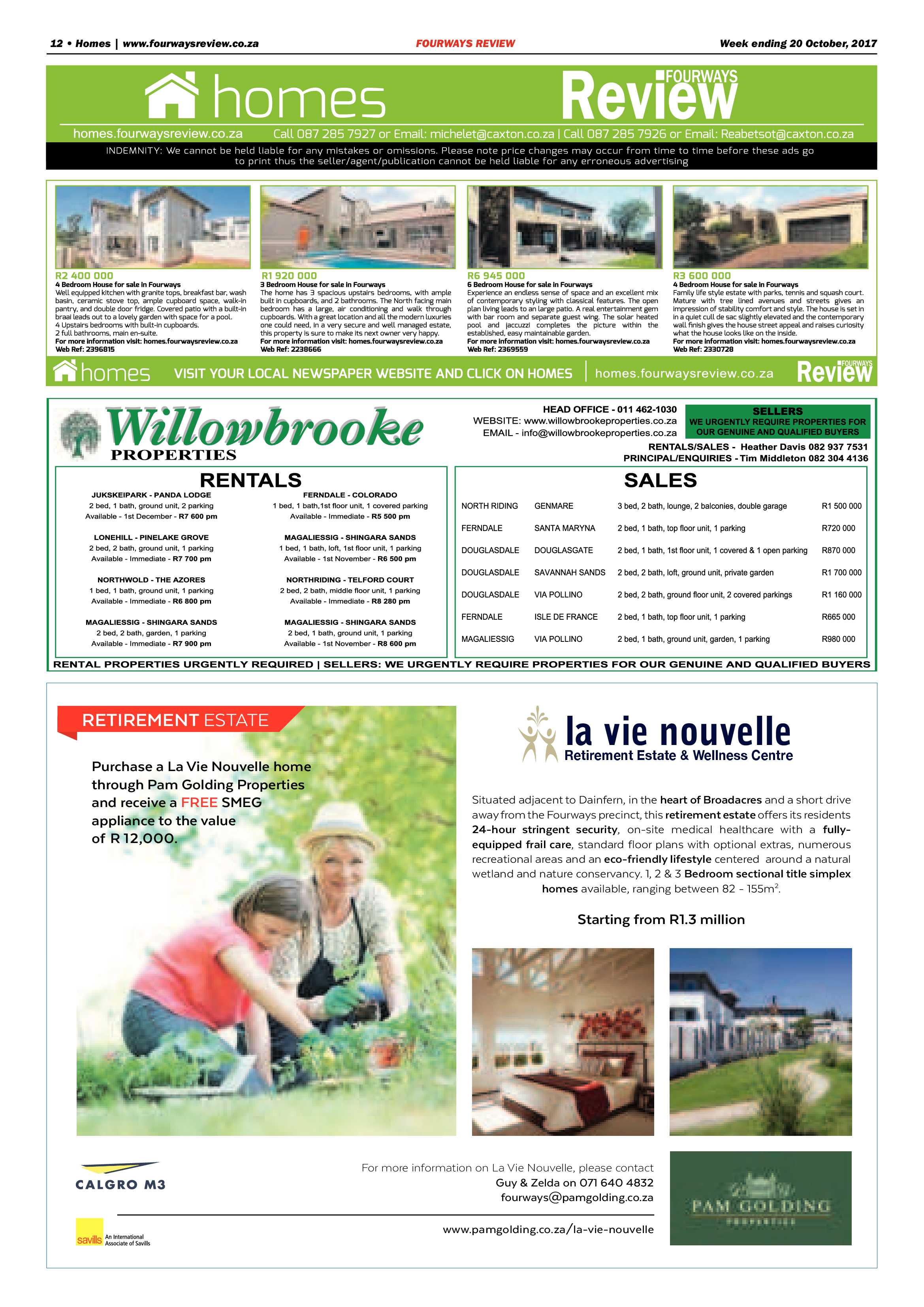 Fourways Review 20 October 2017 page 12