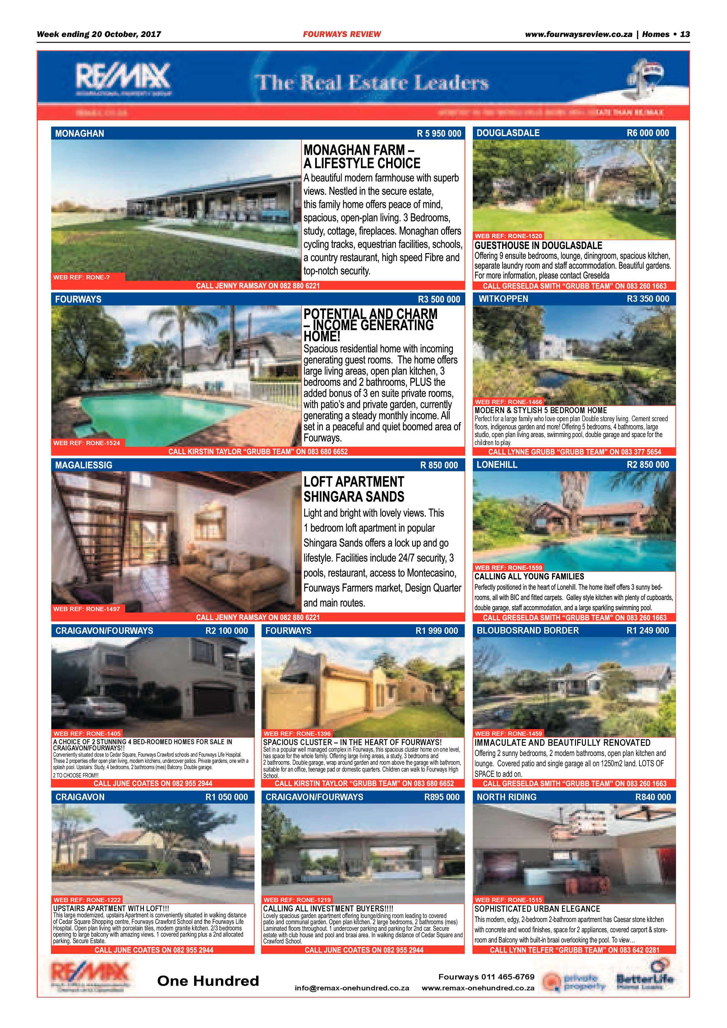Fourways Review 20 October 2017 page 13