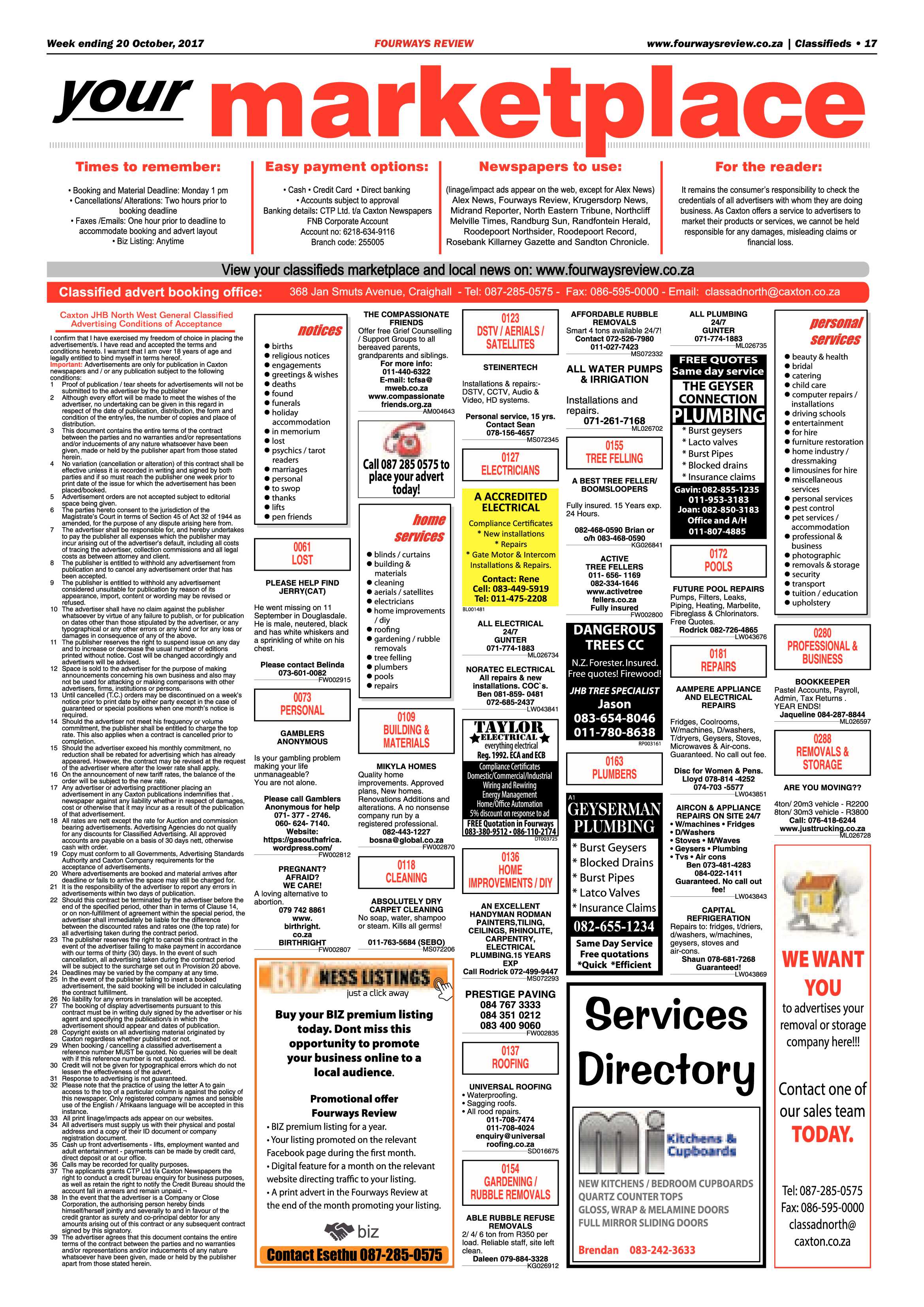 Fourways Review 20 October 2017 page 17