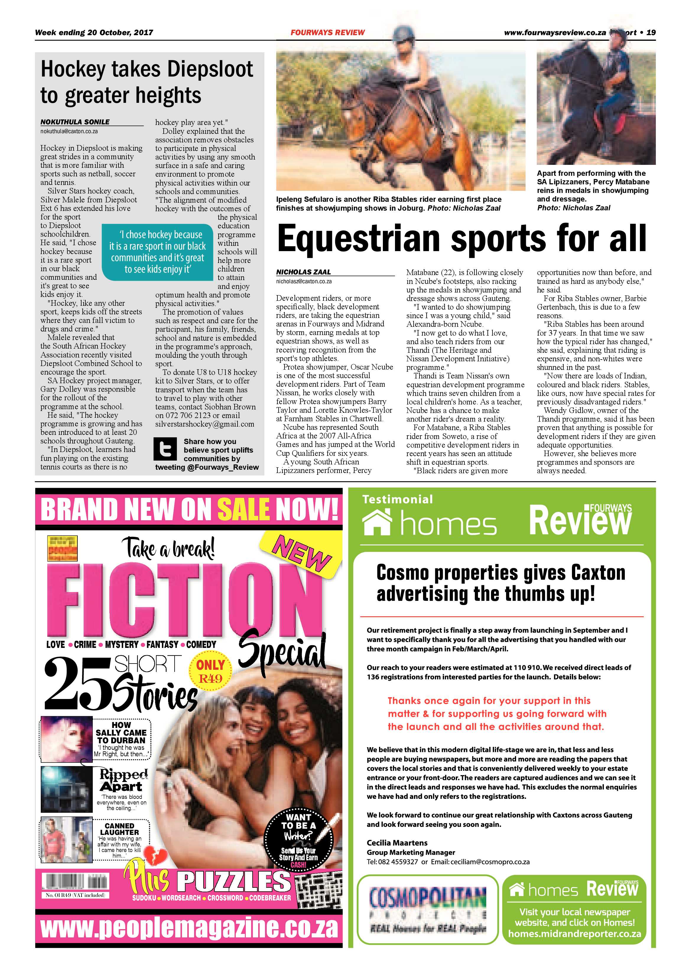 Fourways Review 20 October 2017 page 19
