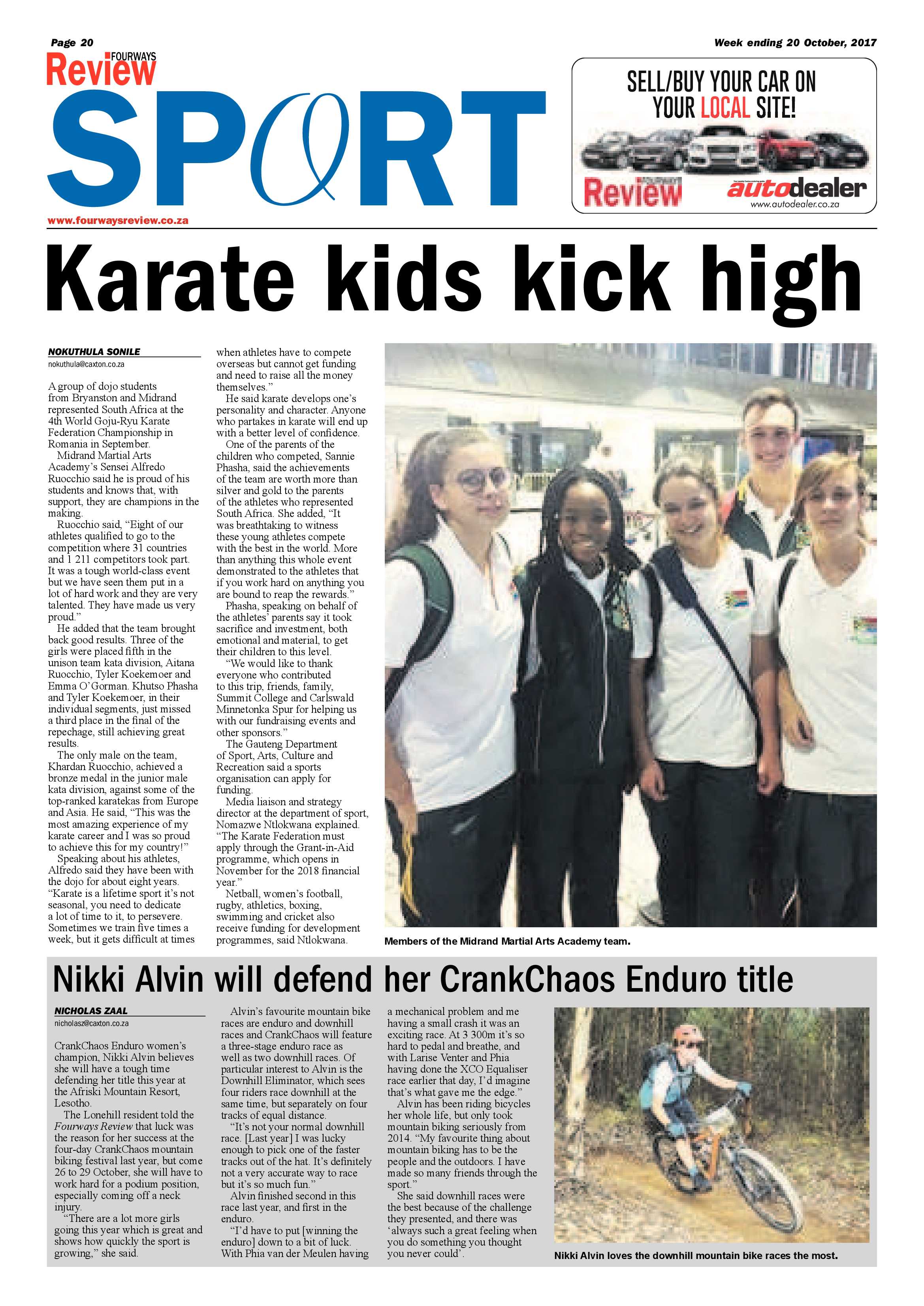 Fourways Review 20 October 2017 page 20