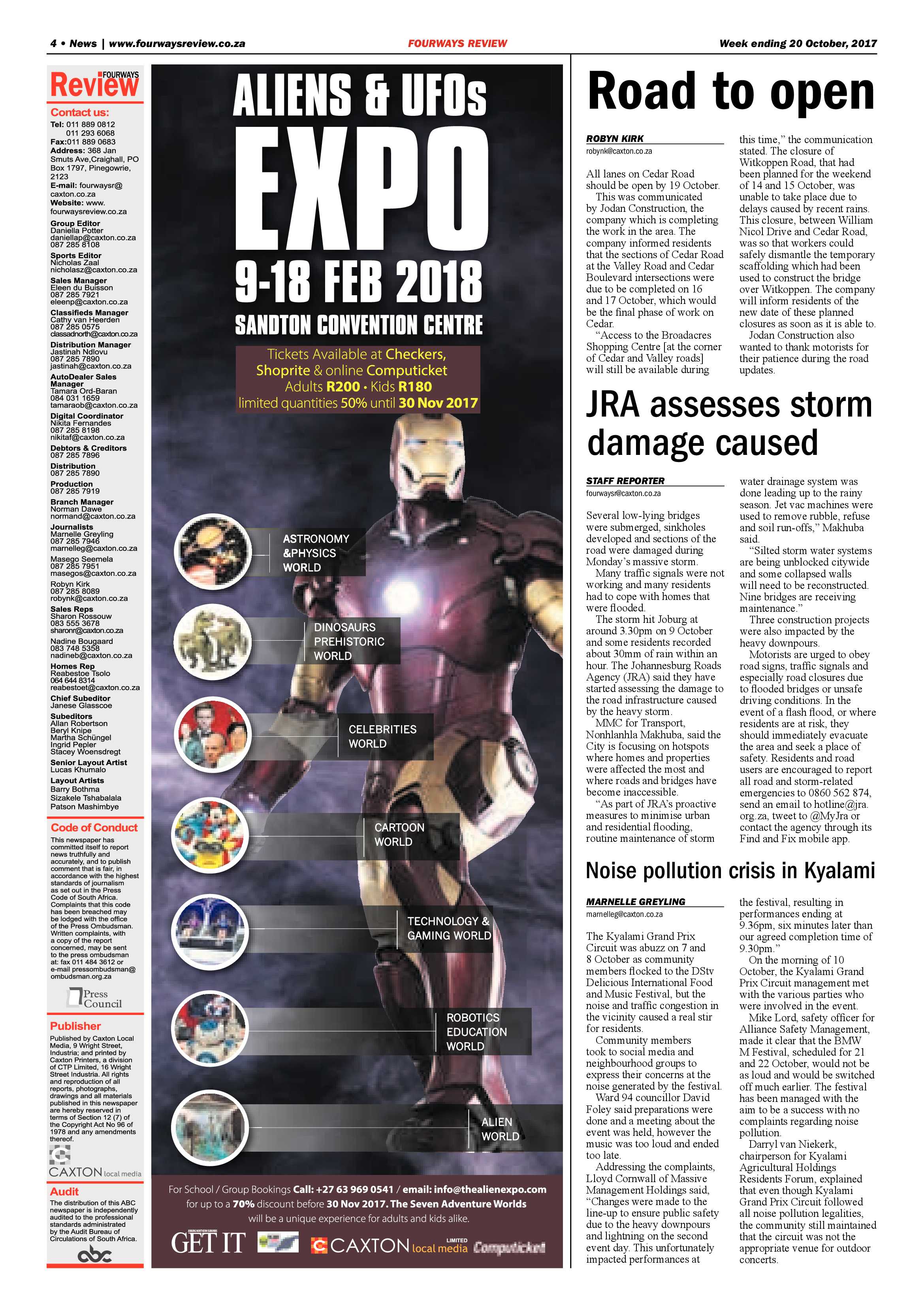 Fourways Review 20 October 2017 page 4