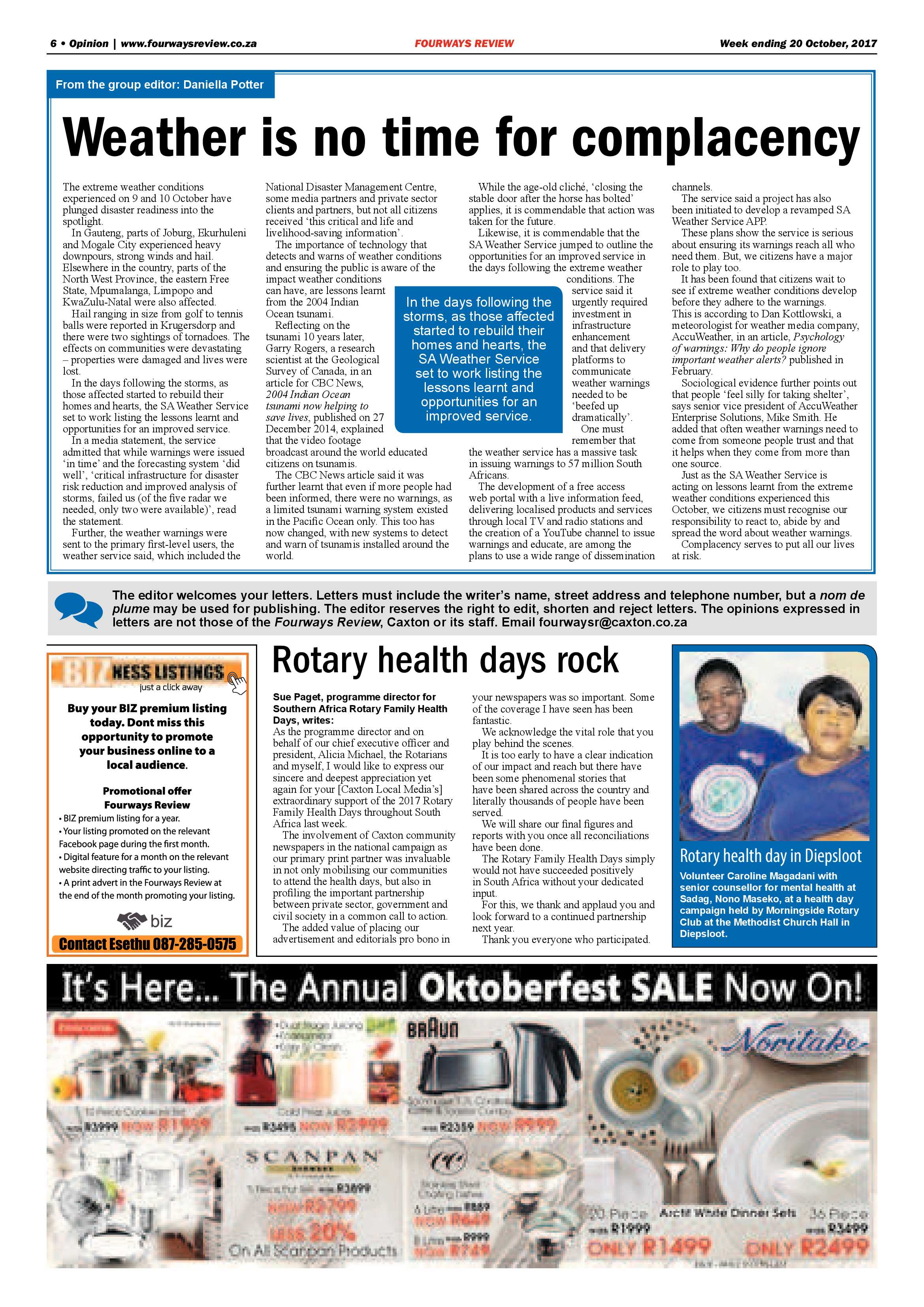 Fourways Review 20 October 2017 page 6