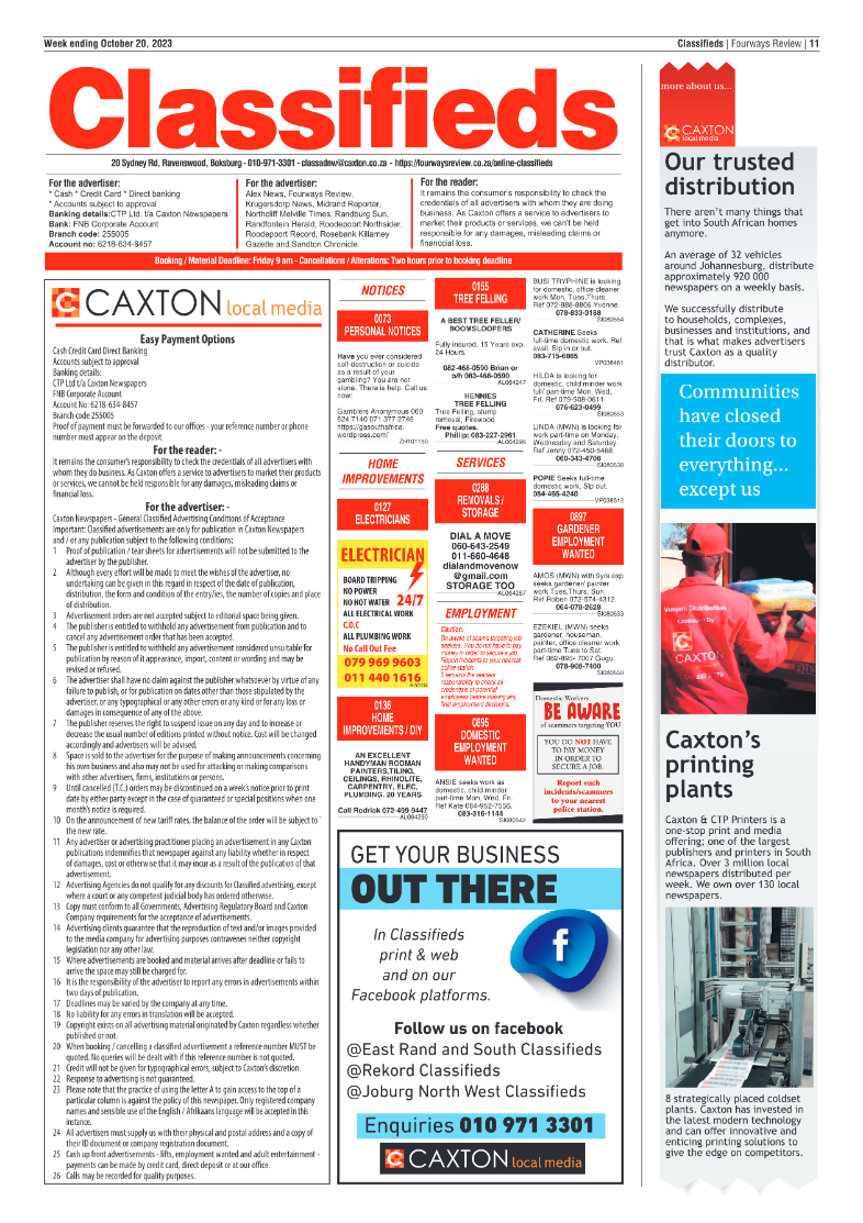 Fourways Review 20 October 2023 page 11