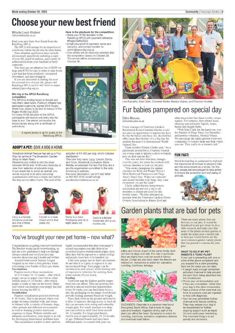 Fourways Review 20 October 2023 page 9