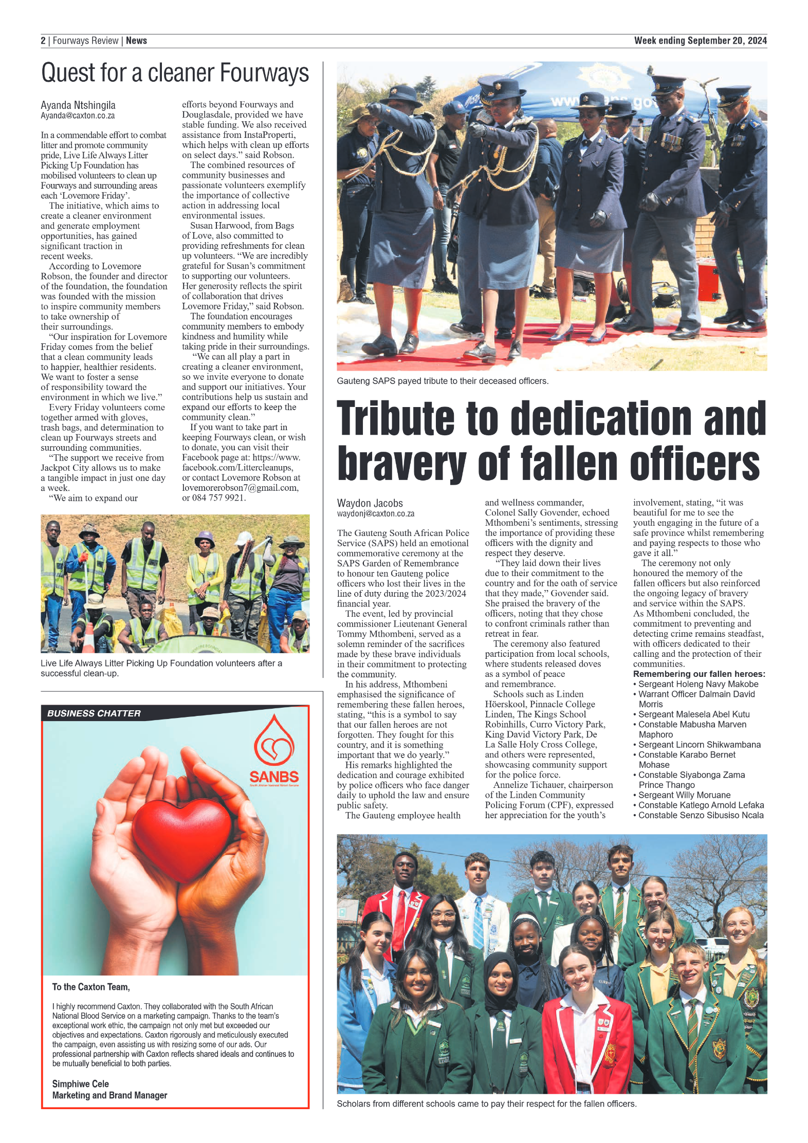 Fourways Review 20 September 2024 page 2