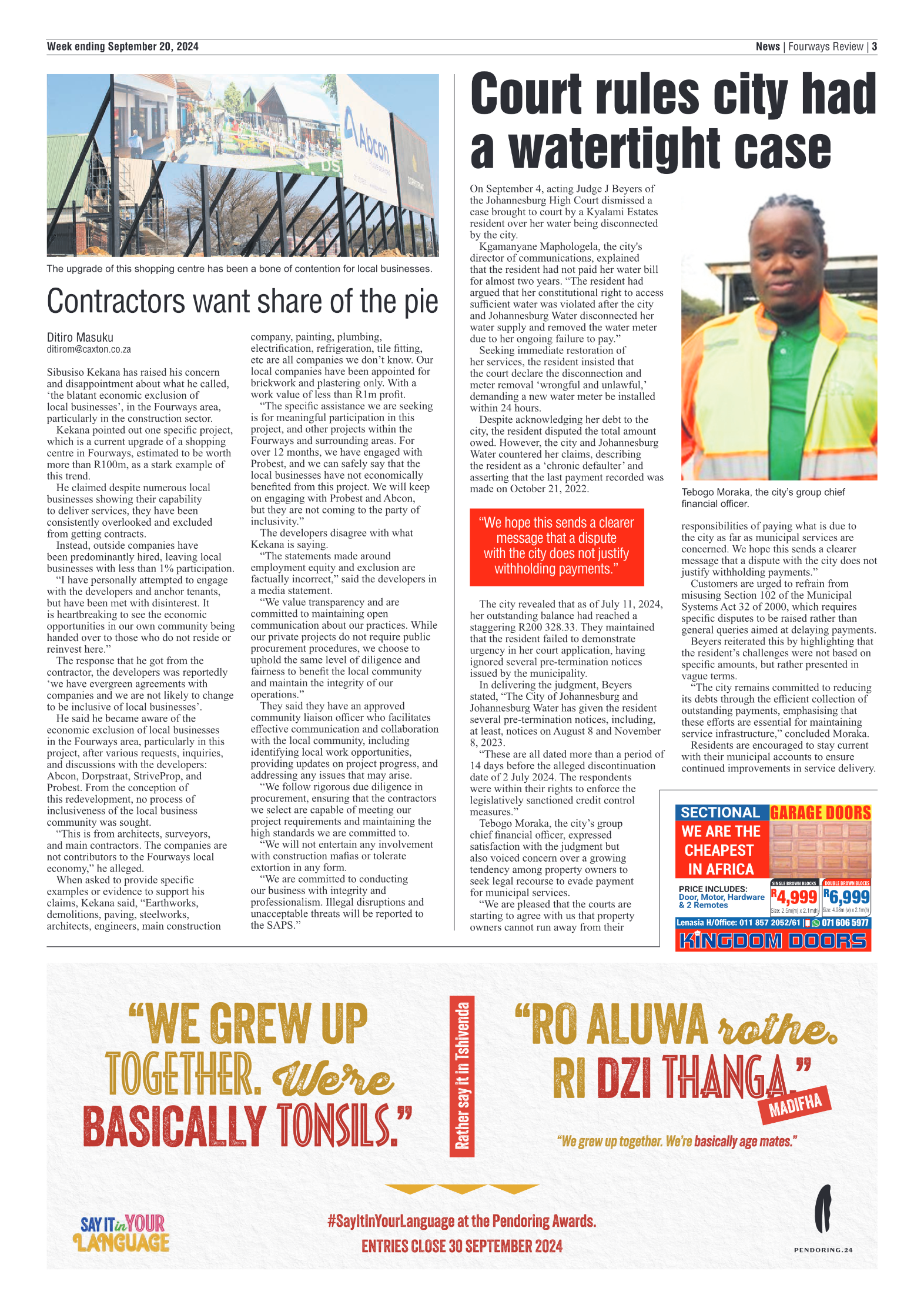 Fourways Review 20 September 2024 page 3