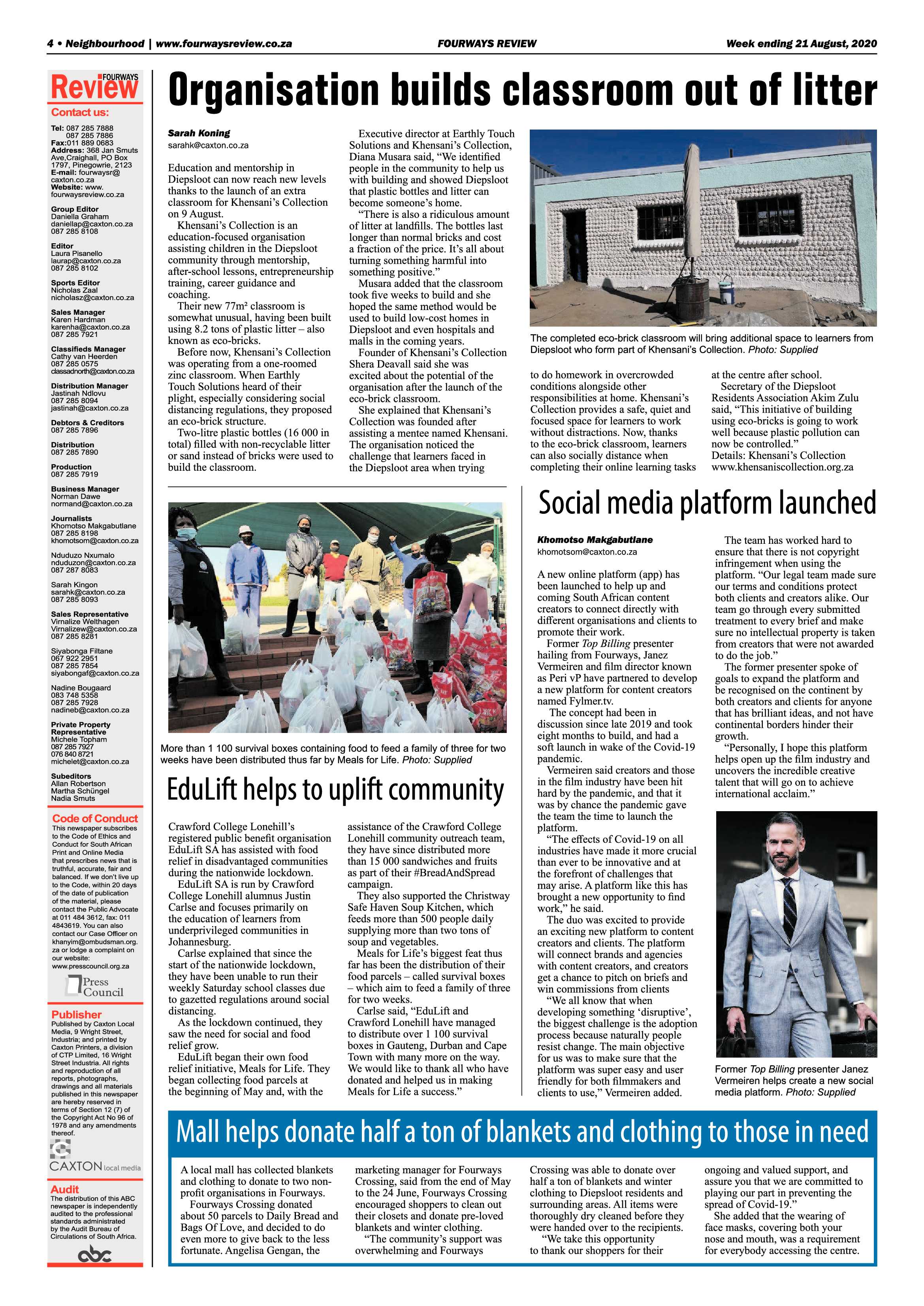 Fourways Review 21 August 2020 page 4