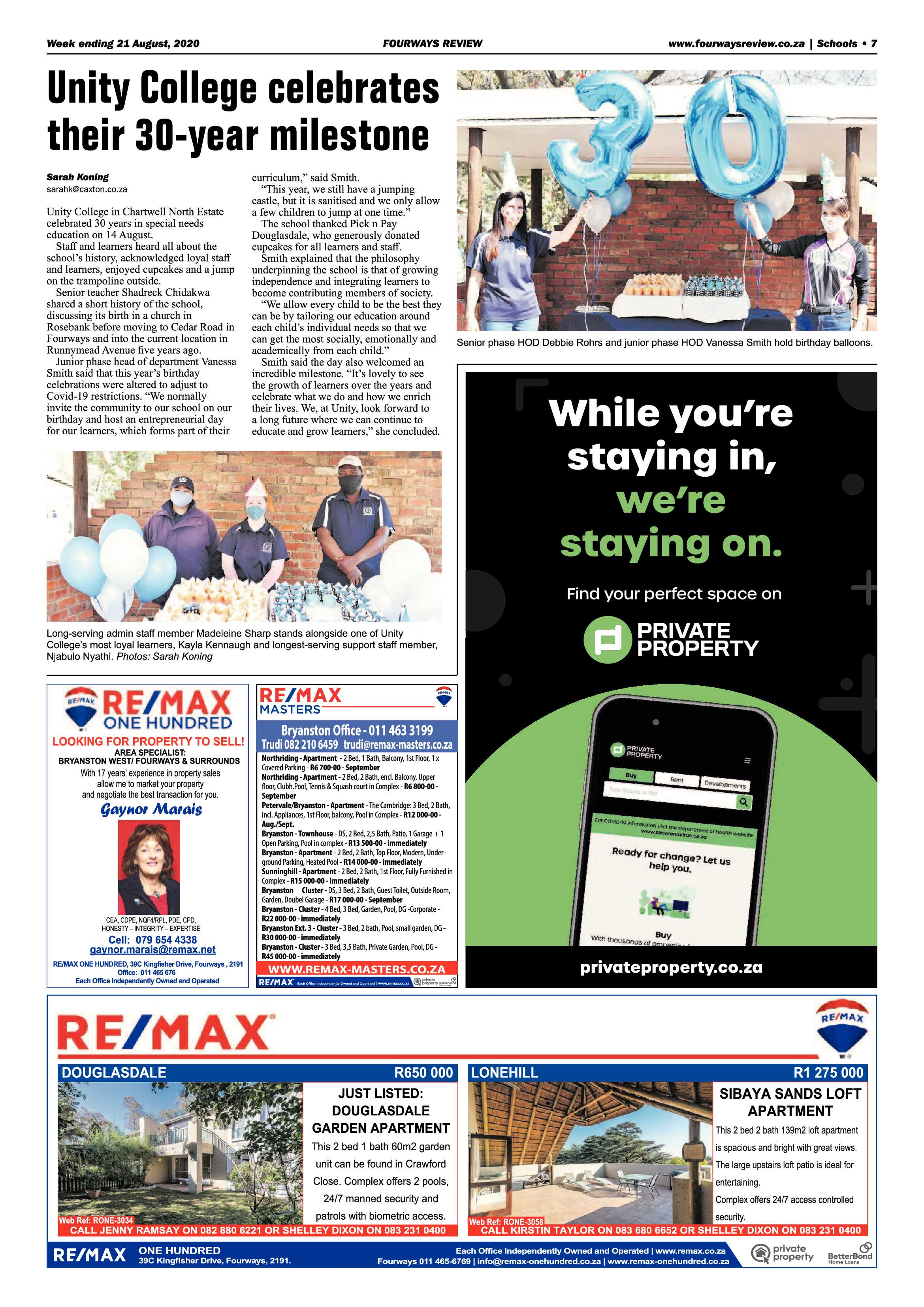 Fourways Review 21 August 2020 page 7