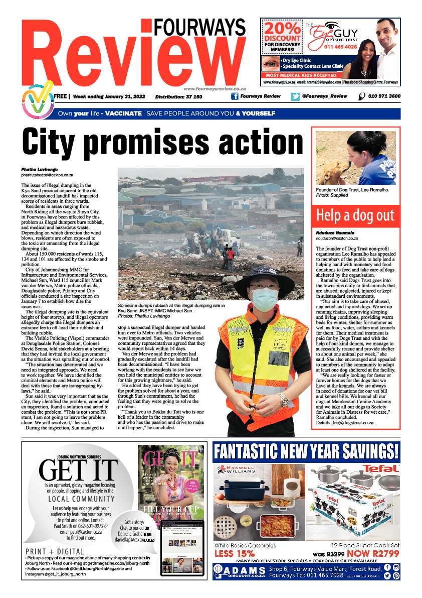 Fourways Review 21 January 2022 page 1