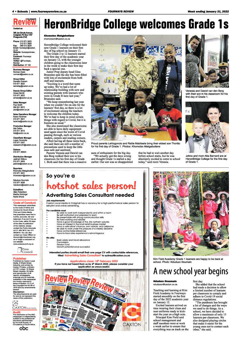 Fourways Review 21 January 2022 page 4