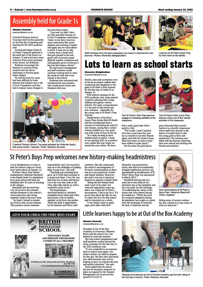 Fourways Review 21 January 2022 page 8
