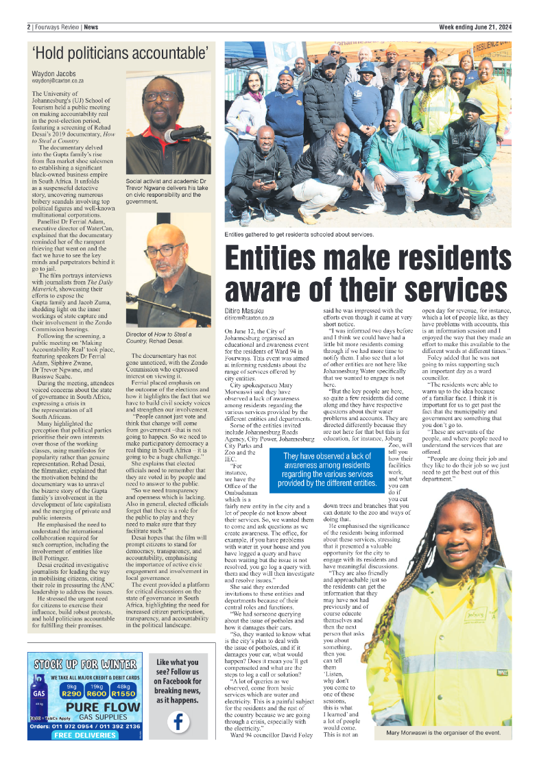 Fourways Review 21 June 2024 page 2