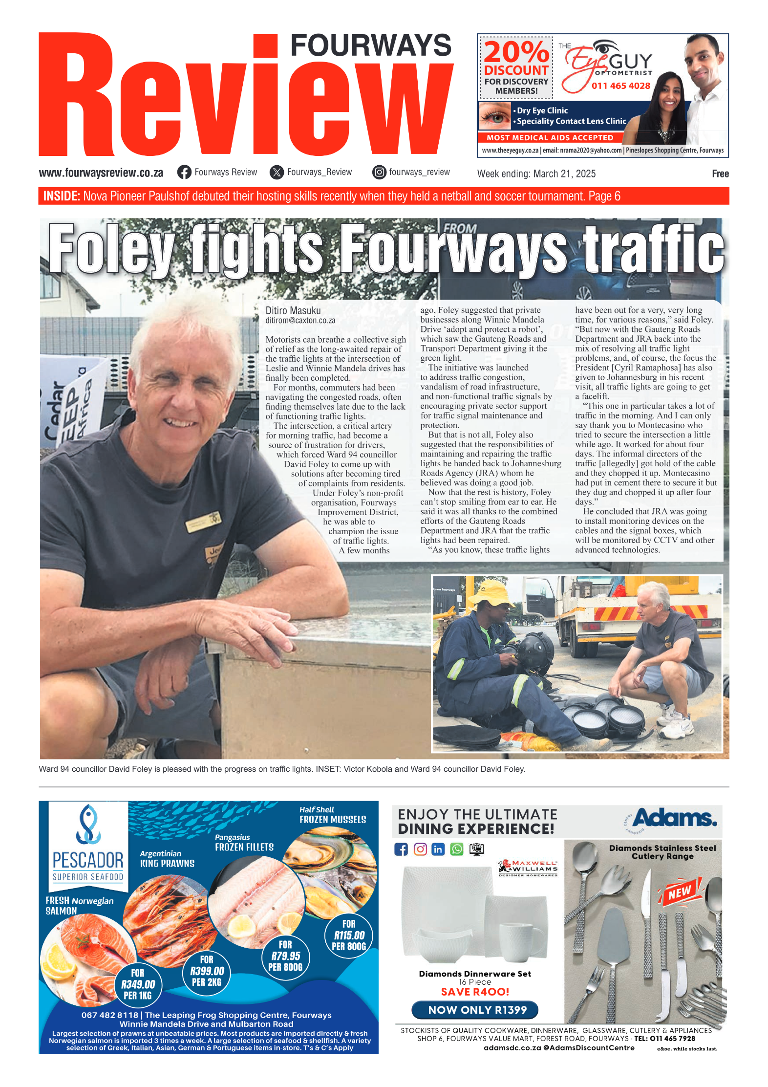 Fourways Review 21 March 2025 page 1
