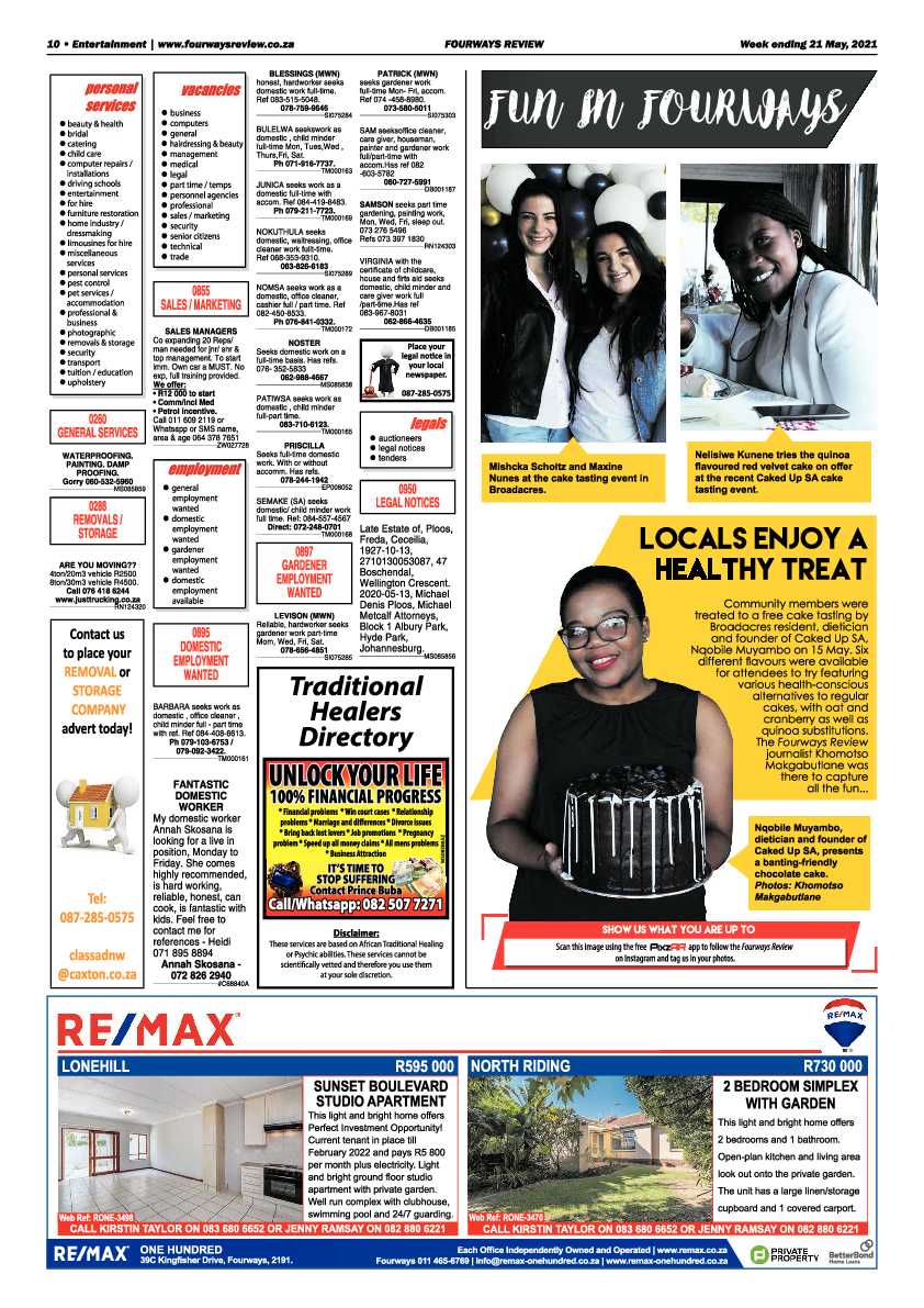 Fourways Review 21 May 2021 page 10