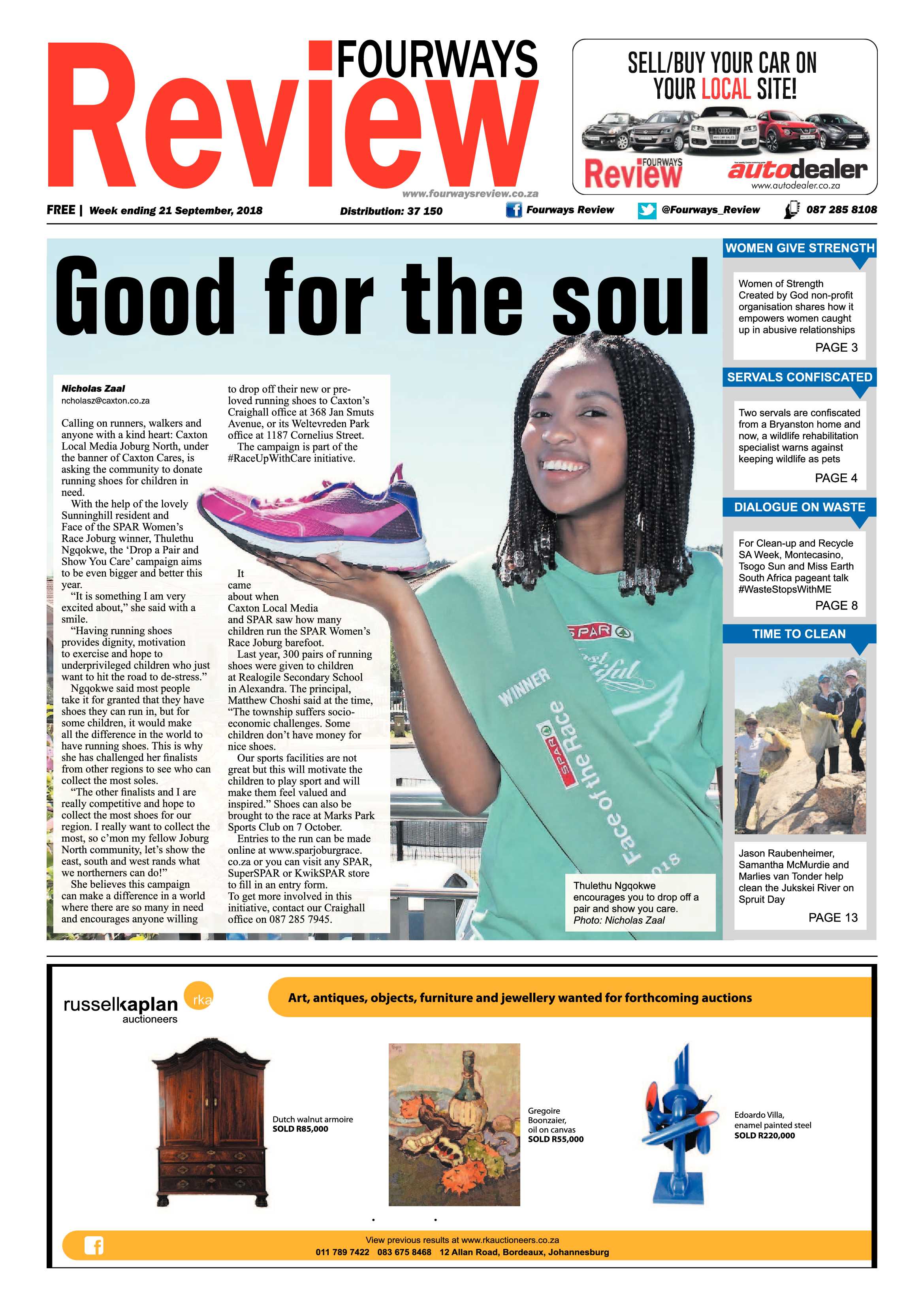 Fourways Review 21 September, 2018 page 1