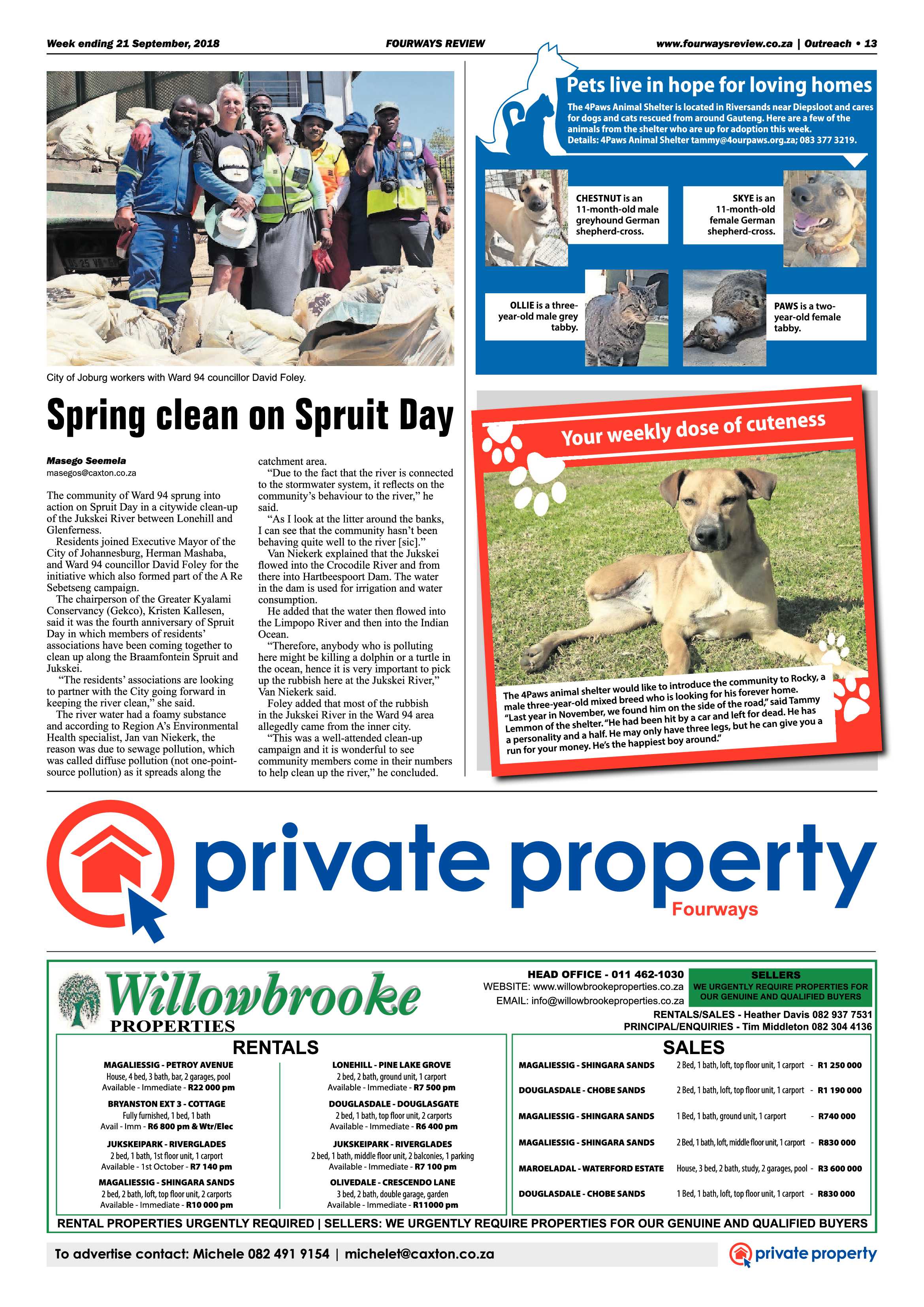 Fourways Review 21 September, 2018 page 13