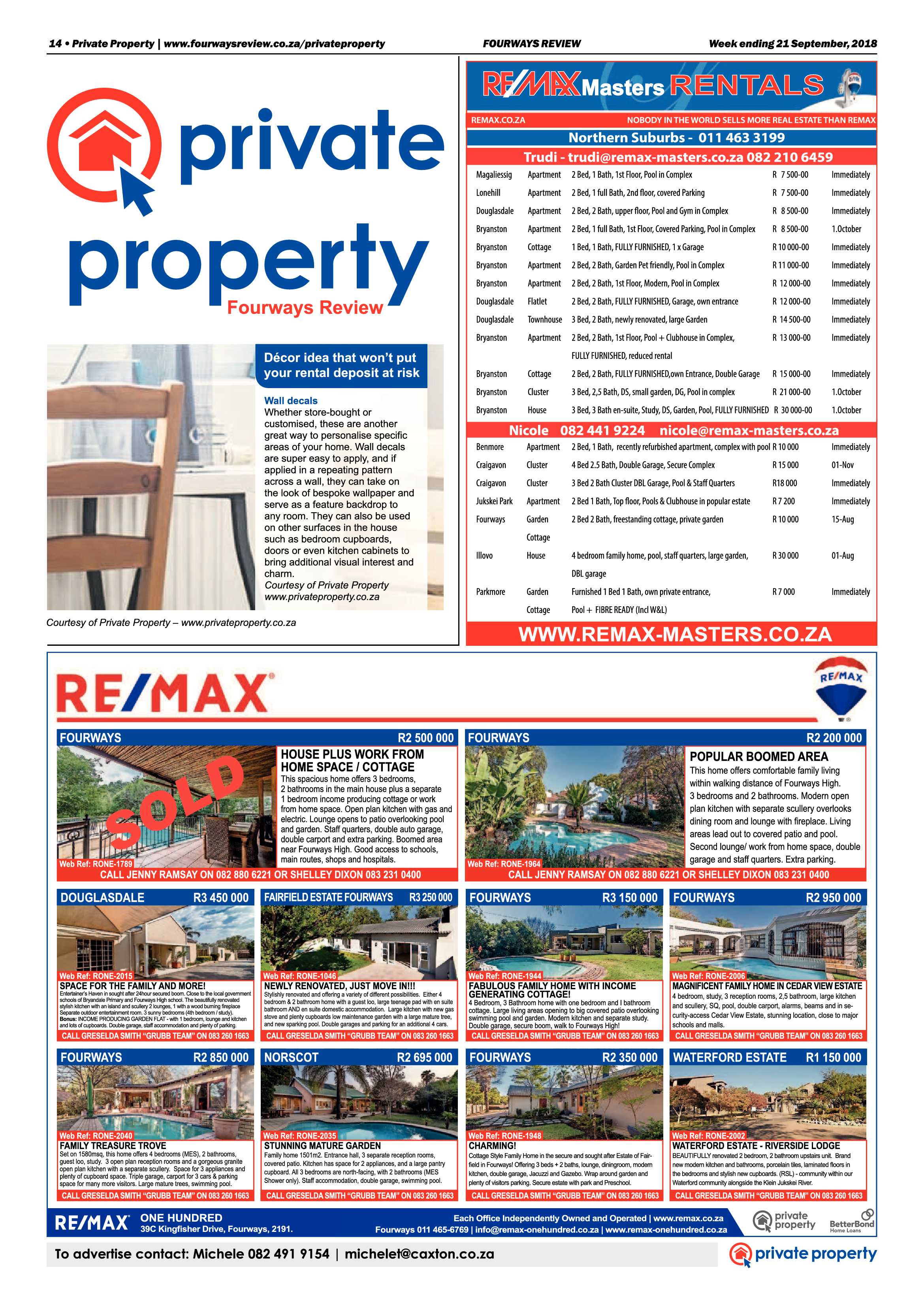 Fourways Review 21 September, 2018 page 14