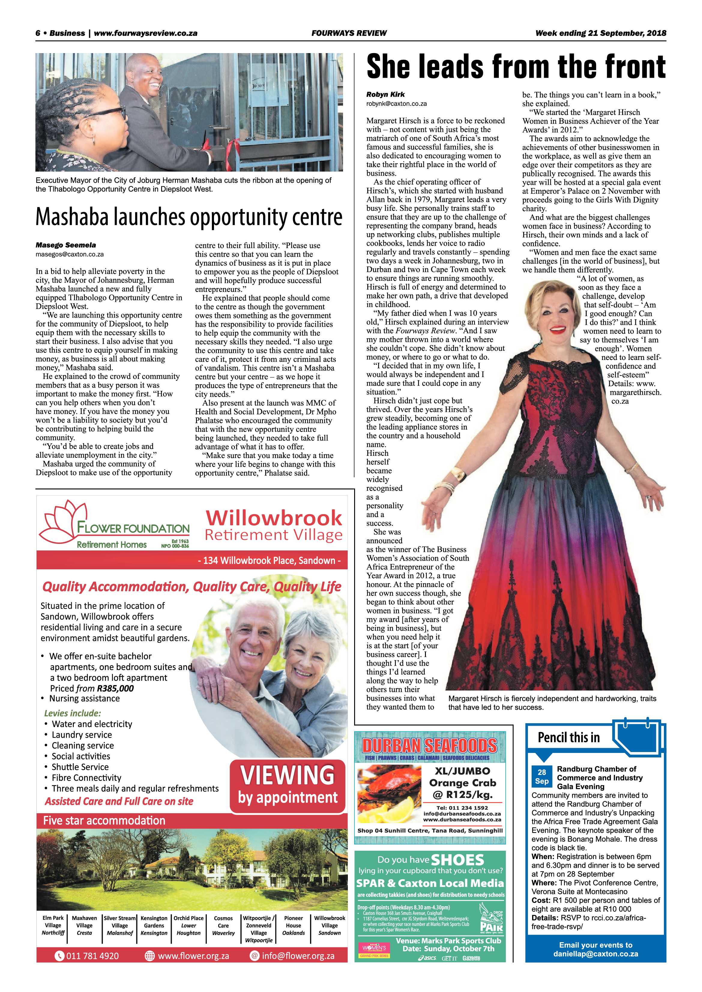 Fourways Review 21 September, 2018 page 6