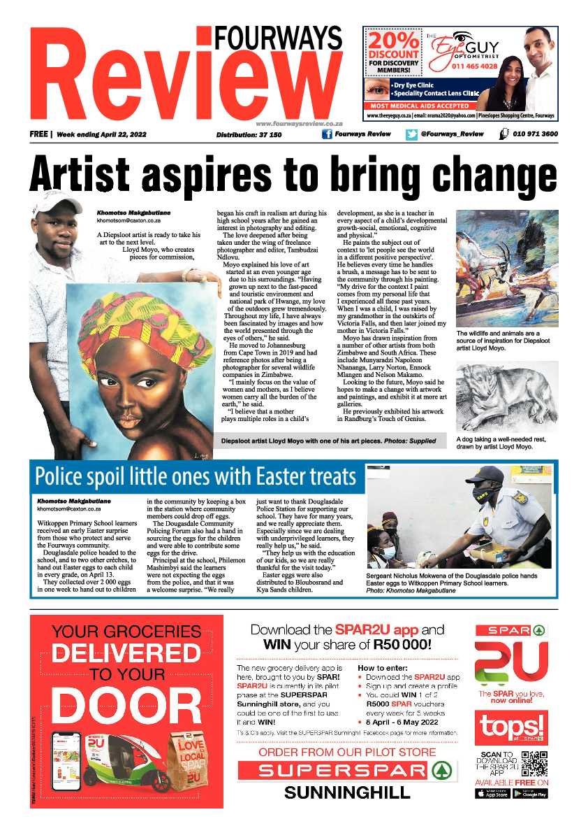 Fourways Review 22 April 2022 page 1