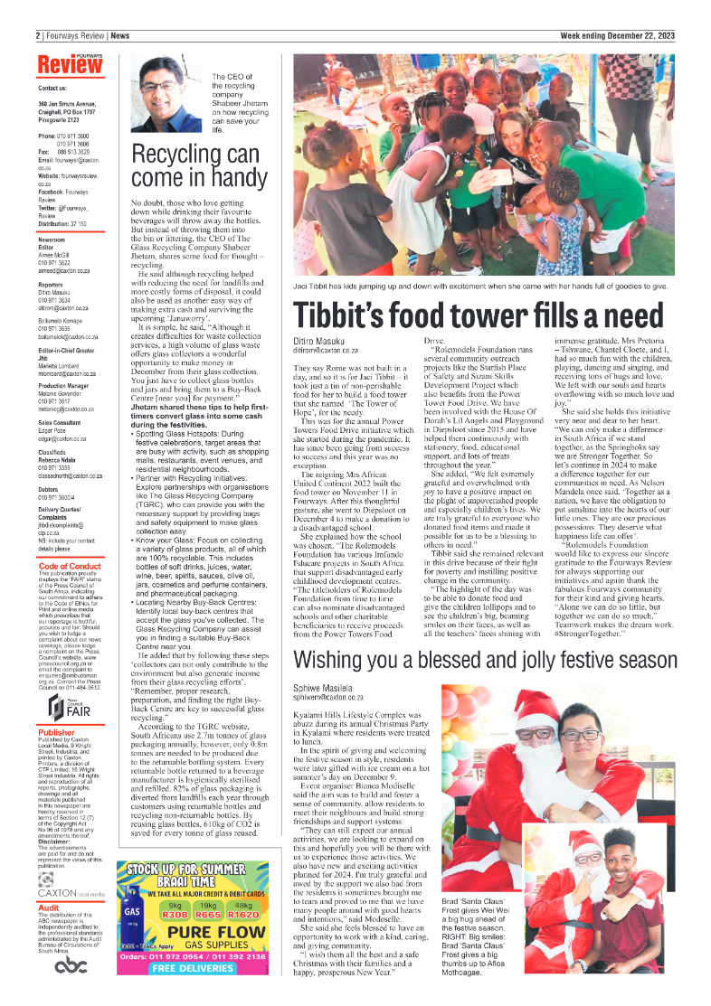 Fourways Review 22 December 2023 page 2