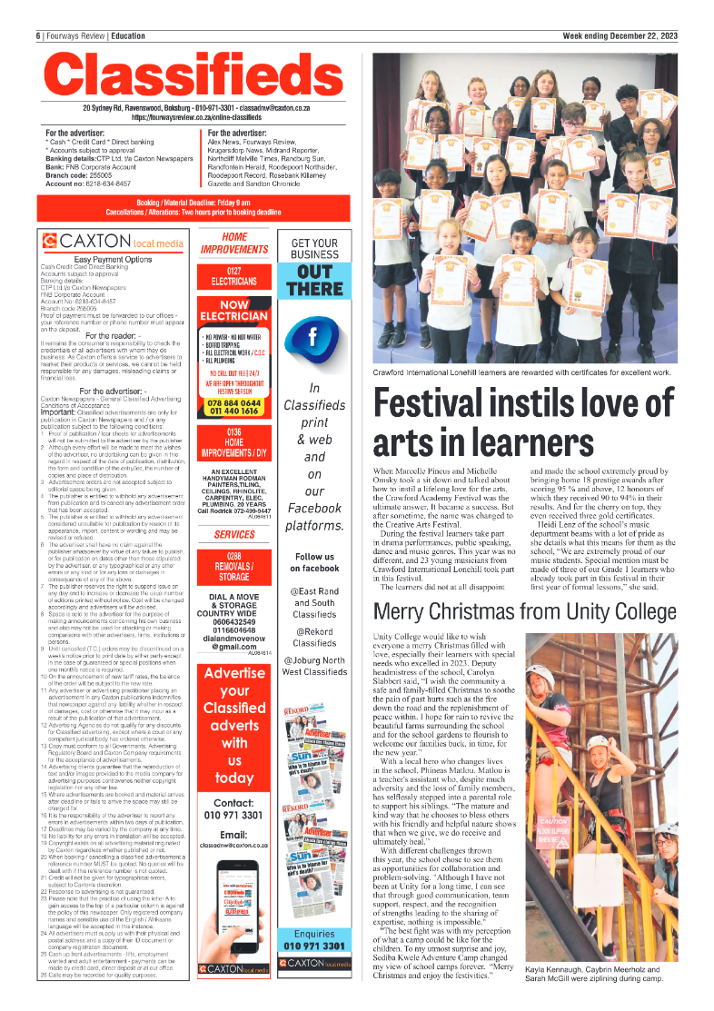 Fourways Review 22 December 2023 page 6