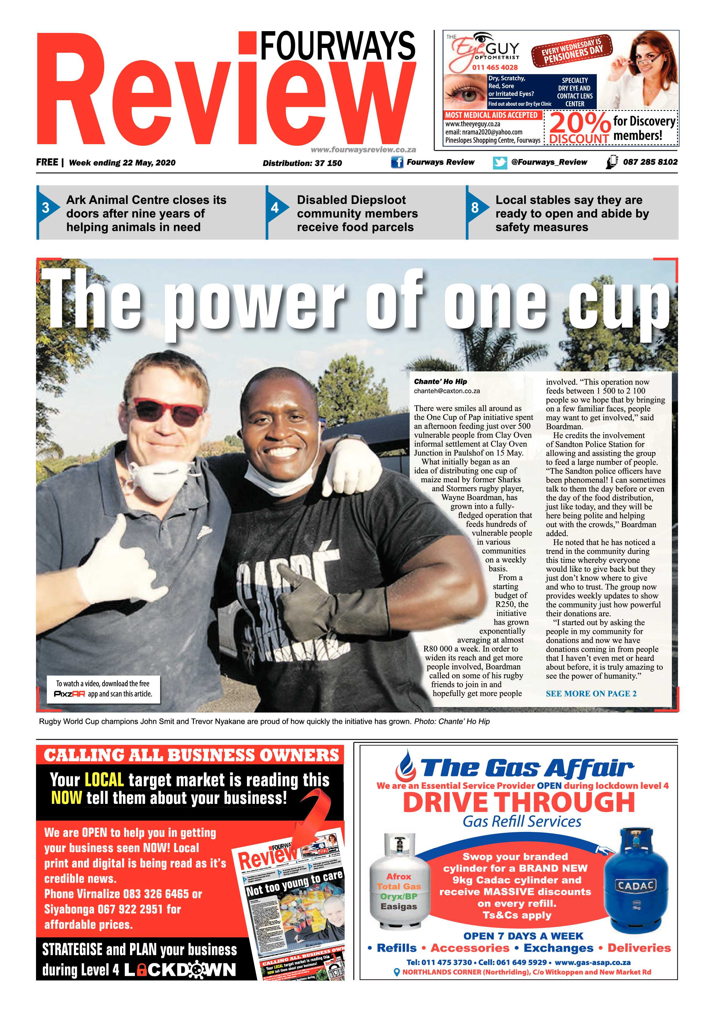 Fourways Review 22 May 2020 page 1