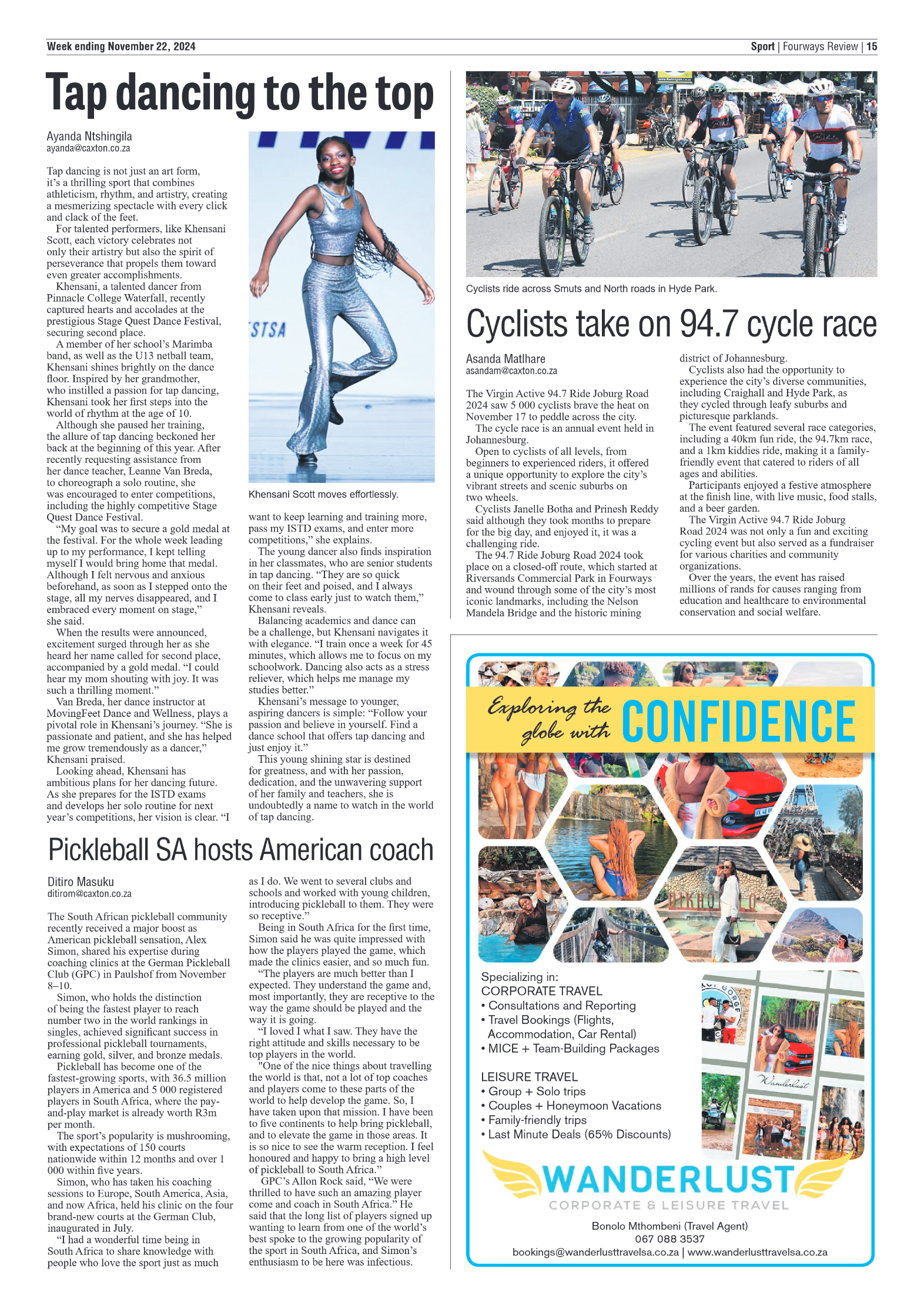 Fourways Review 22 November 2024 page 15