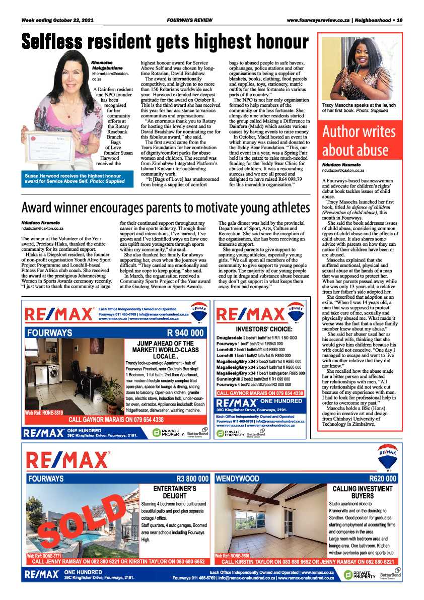 Fourways Review 22 October 2021 page 10