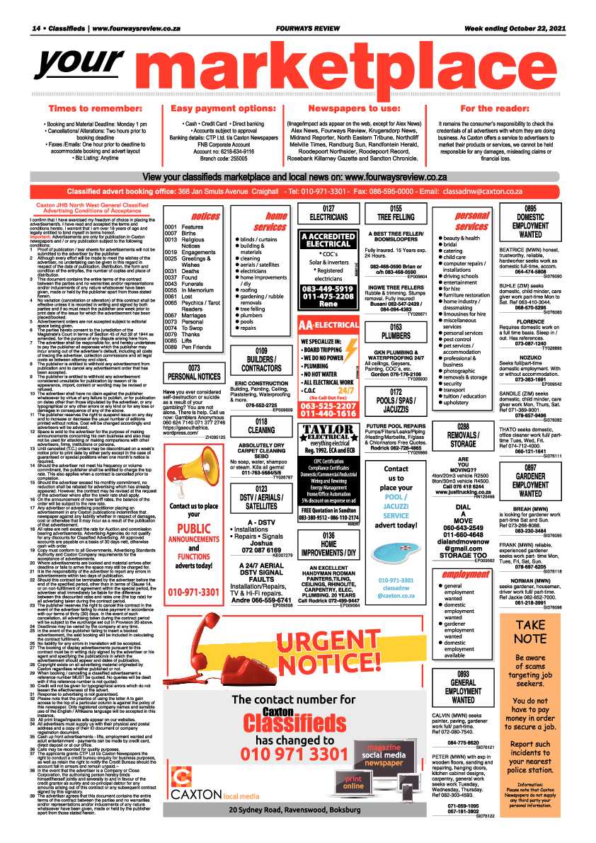 Fourways Review 22 October 2021 page 14