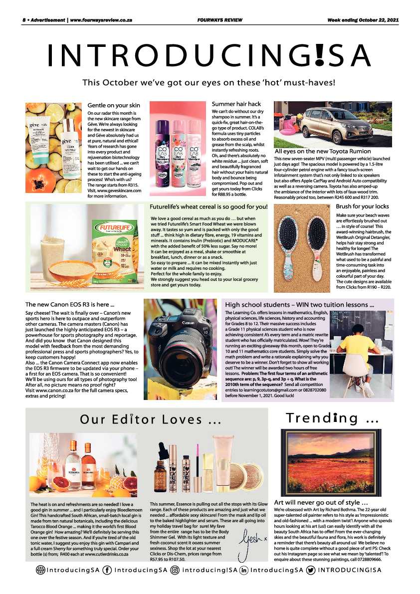 Fourways Review 22 October 2021 page 8