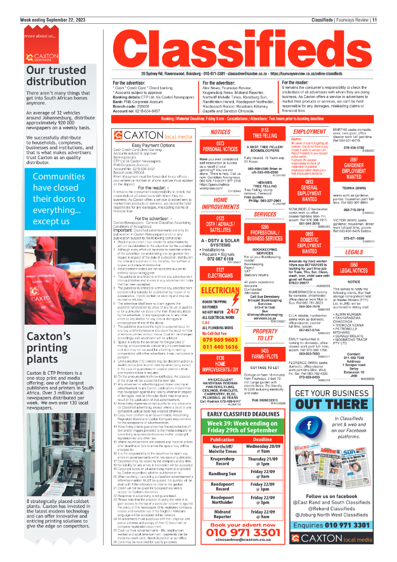 Fourways Review 22 September 2023 page 11