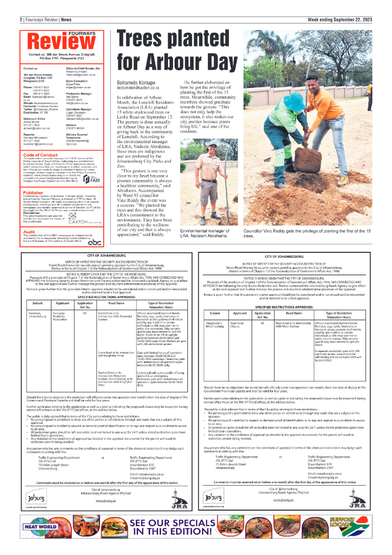 Fourways Review 22 September 2023 page 2
