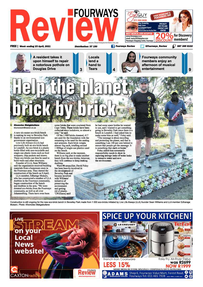 Fourways Review 23 April 2021 page 1