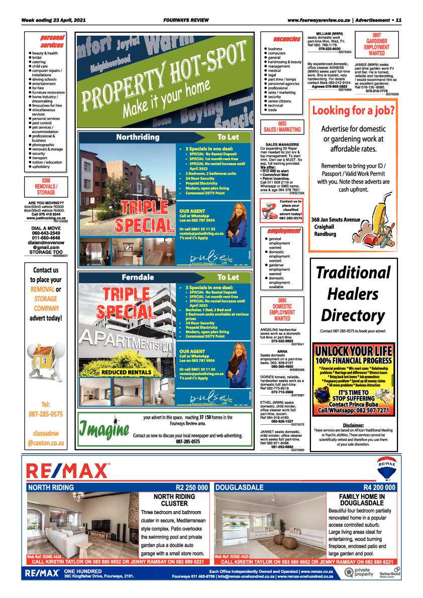 Fourways Review 23 April 2021 page 11