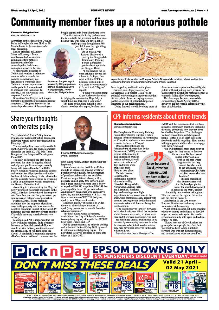 Fourways Review 23 April 2021 page 3
