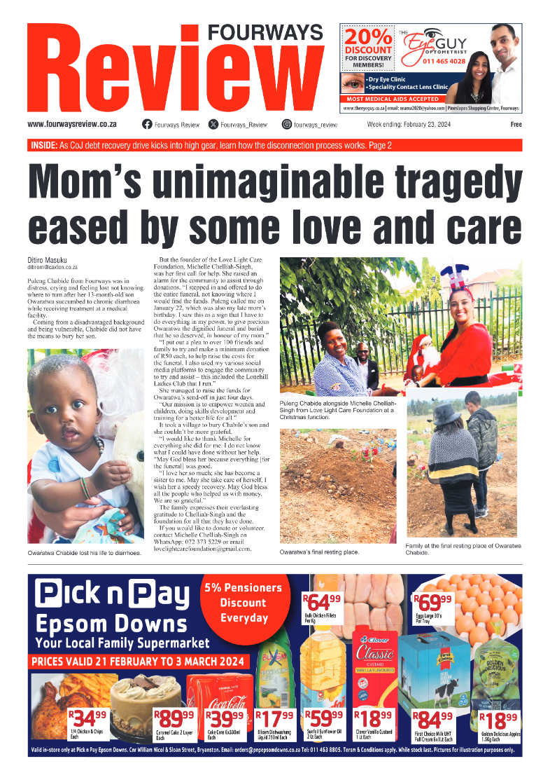 Fourways Review 23 February 2024 page 1