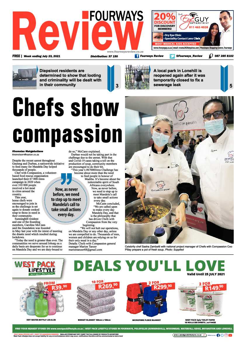 Fourways Review 23 July 2021 page 1