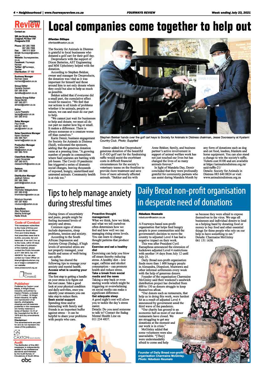 Fourways Review 23 July 2021 page 4