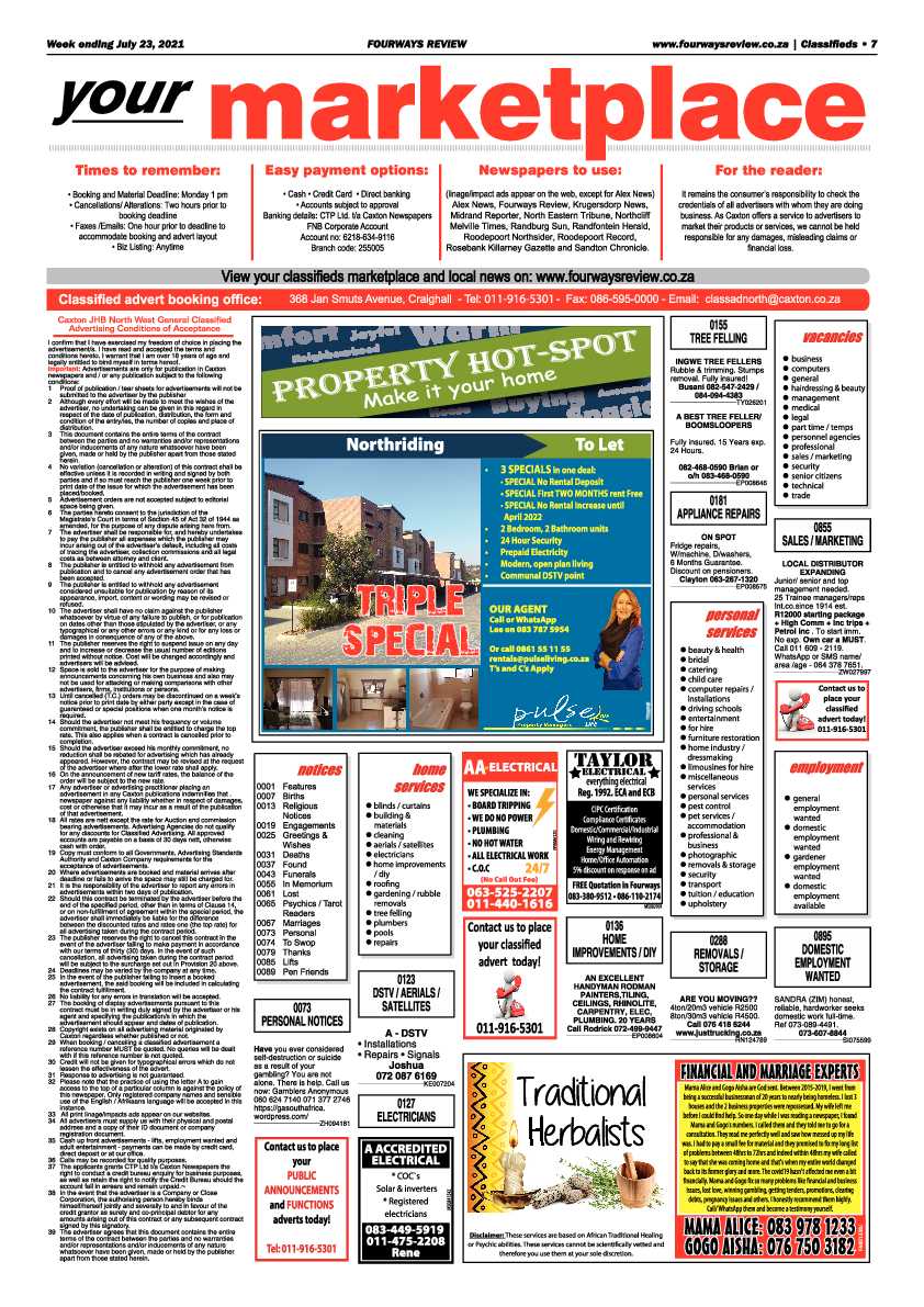 Fourways Review 23 July 2021 page 7