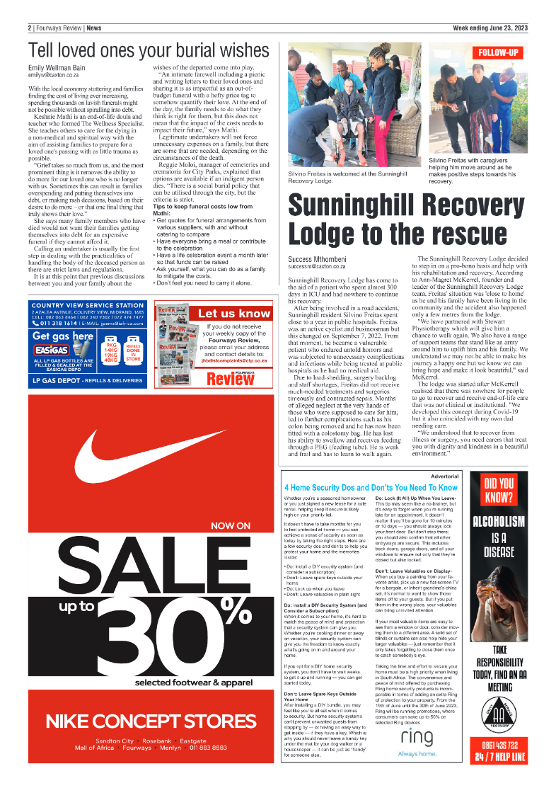 Fourways Review 23 June 2023 page 2