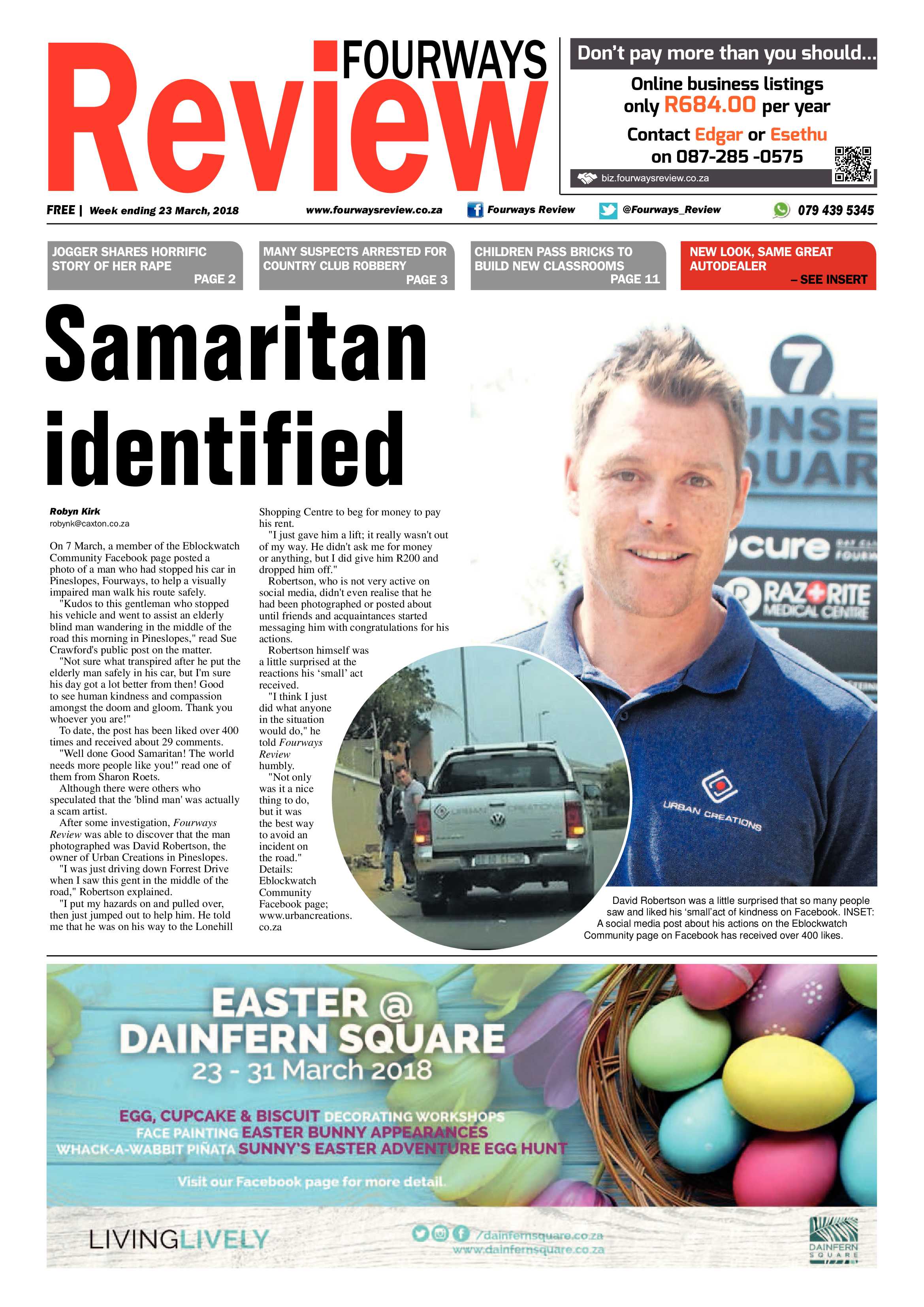 Fourways Review 23 March 2018 page 1
