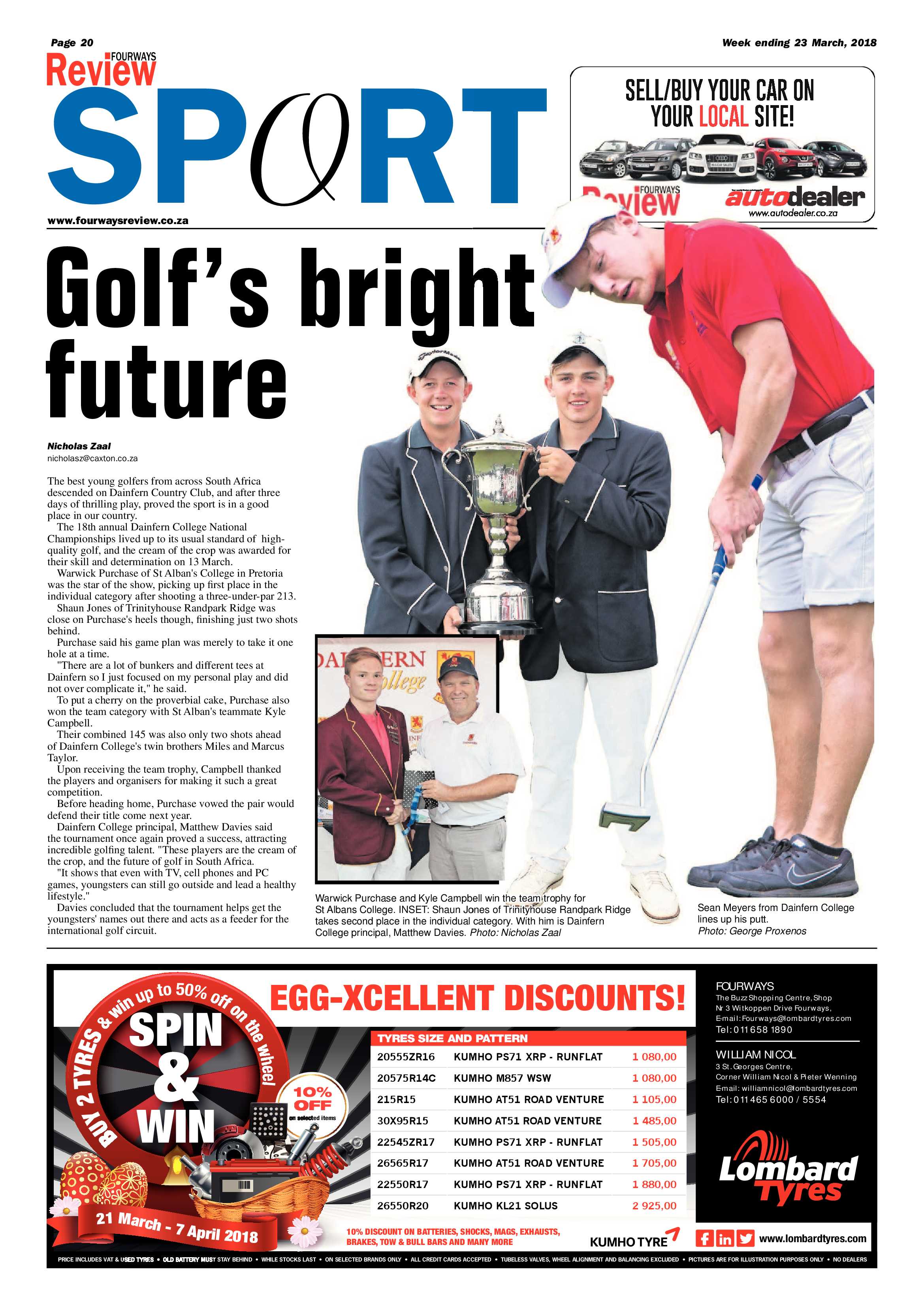 Fourways Review 23 March 2018 page 20